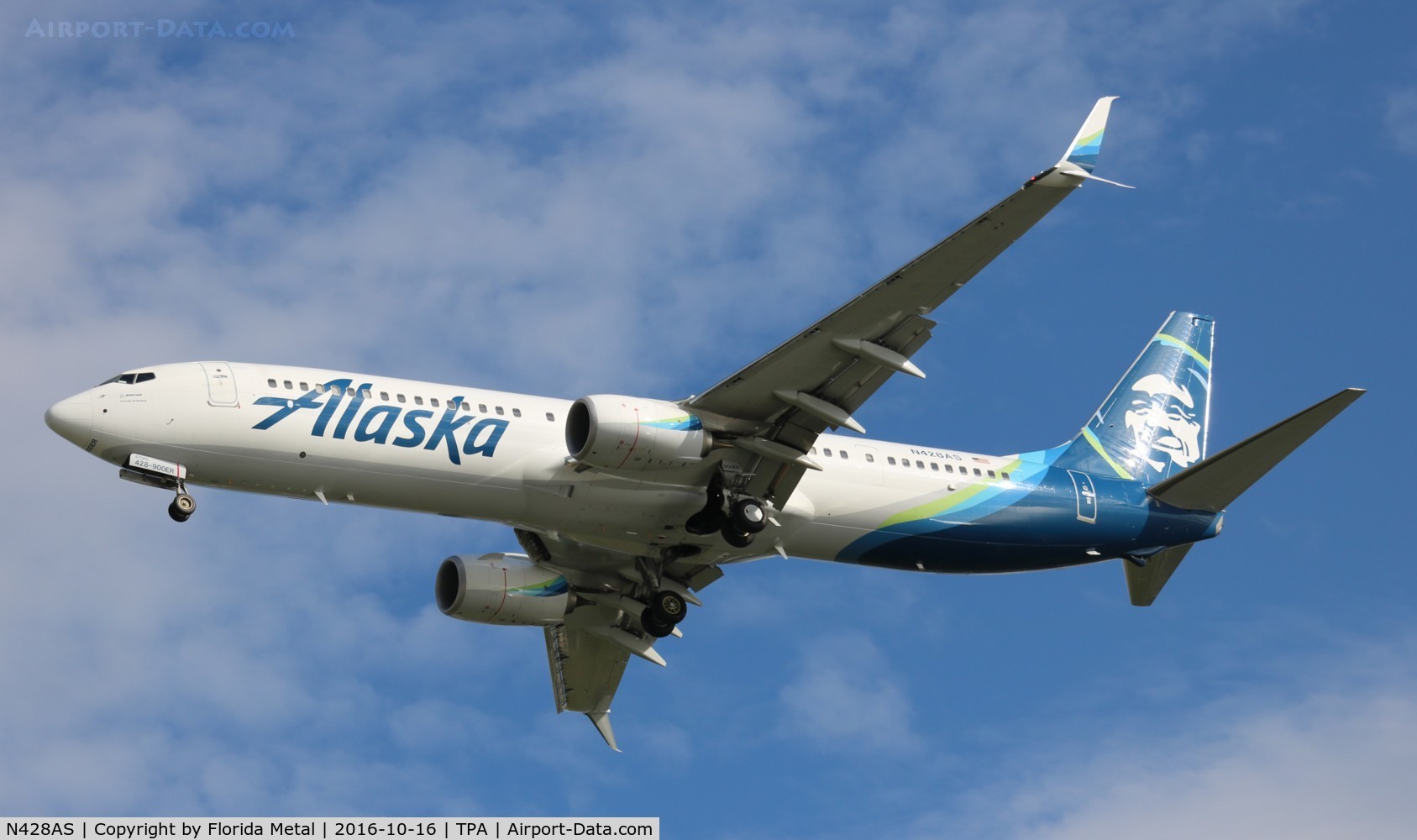 N428AS, 2016 Boeing 737-990/ER C/N 36353, Alaska