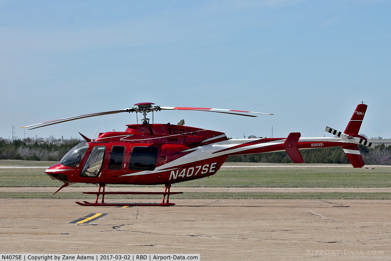 N407SE, 2004 Bell 407 C/N 53589, In town for the 2017 Heliexpo - Dallas, TX