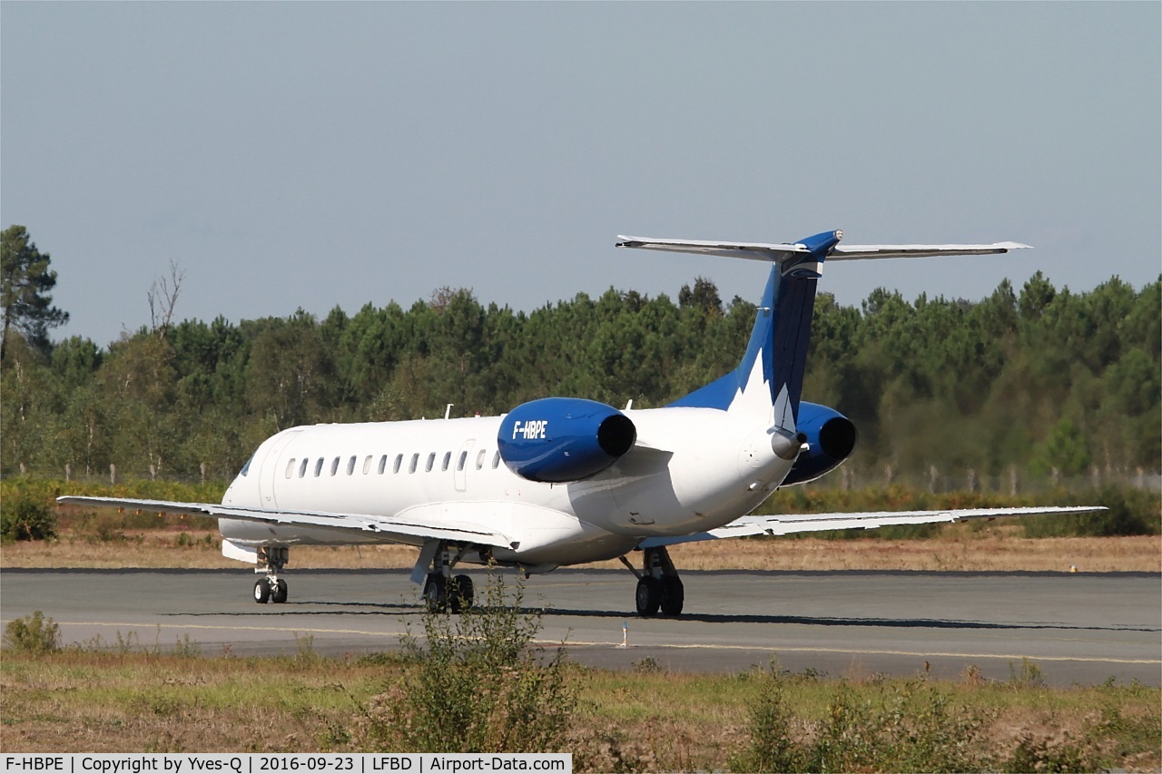 F-HBPE, 1998 Embraer ERJ-145LR (EMB-145LR) C/N 145106, Embraer EMB-145LR, Lining up rwy 05, Bordeaux Mérignac airport (LFBD-BOD)