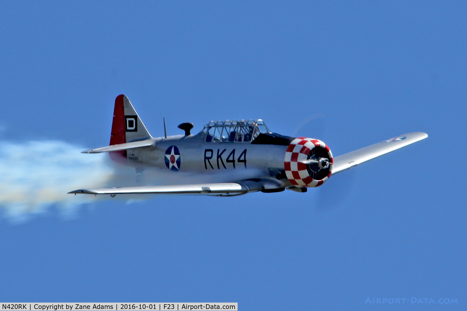 N420RK, 1942 North American AT-6D Texan C/N 42-84933, At the 2016 Ranger, Texas Fly-in