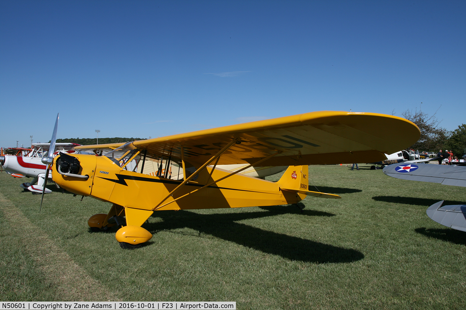 N50601, 1943 Piper J3C-65 Cub Cub C/N 10277, At the 2016 Ranger, Texas Fly-in