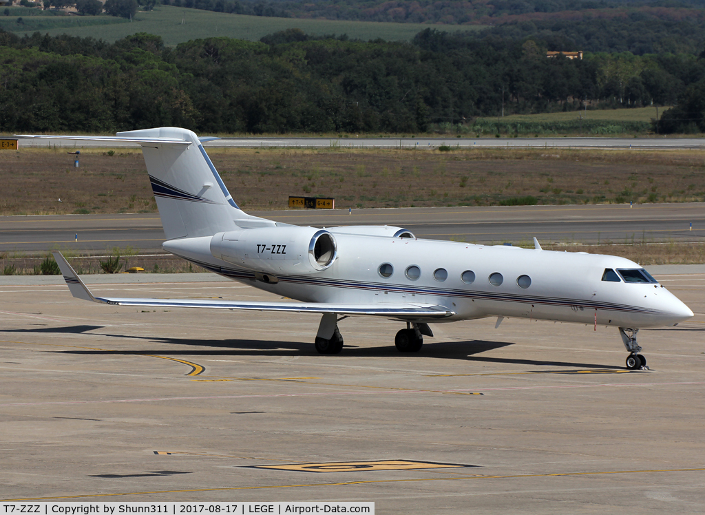 T7-ZZZ, 2012 Gulfstream Aerospace GIV-X (G450) C/N 4273, Parked at the Airport...