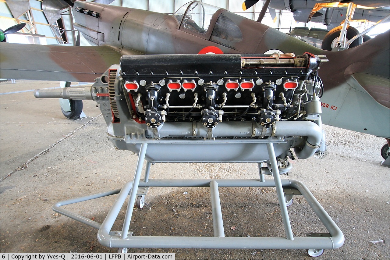 6, Dewoitine D.520 C/N 862, Hispano-suiza-Avia 12Y-31 engine, model fitted on Dewoitine D.520, Air & Space Museum Paris-Le Bourget (LFPB)