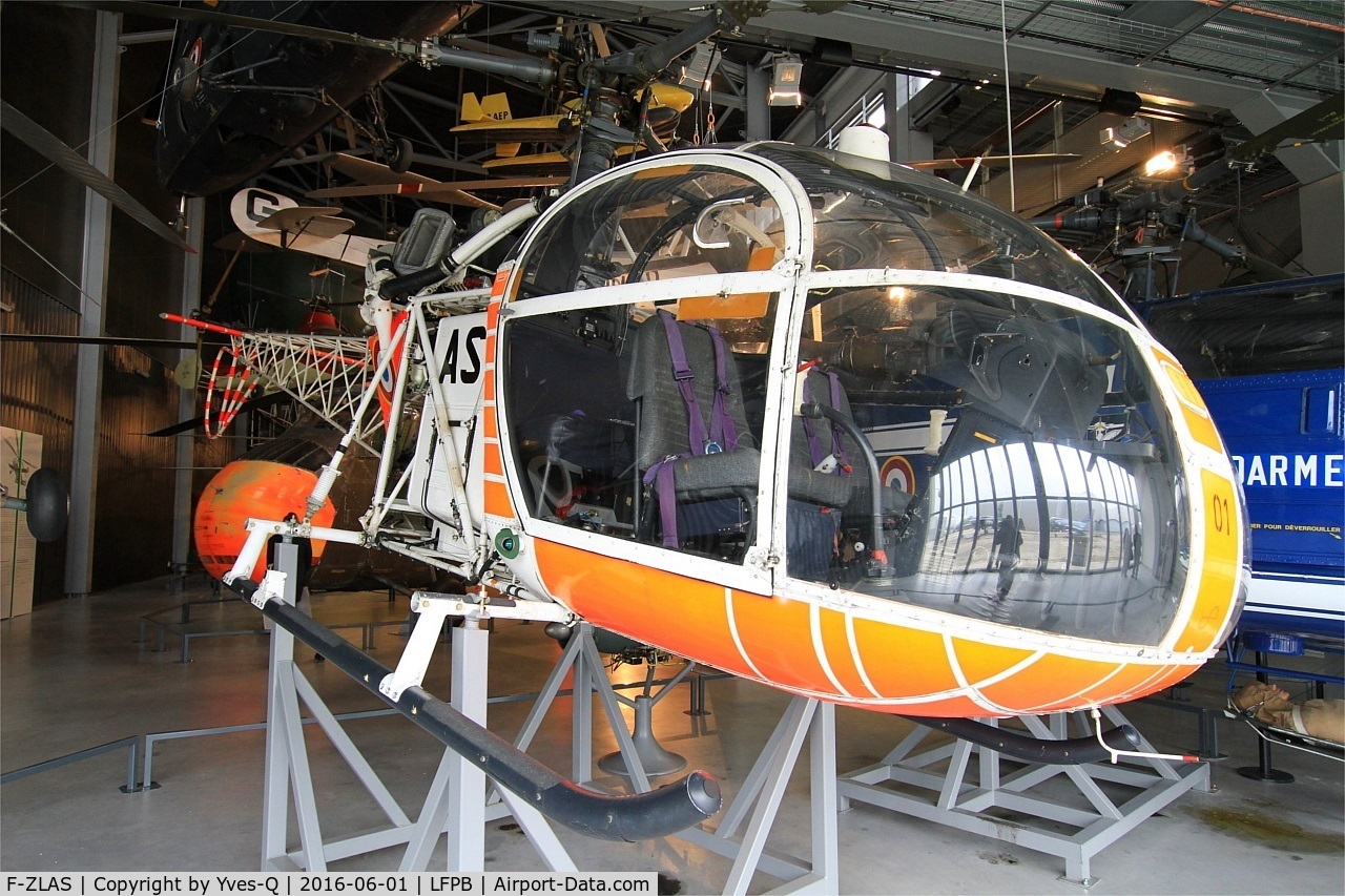 F-ZLAS, Sud SE-3130 Alouette II C/N 01, SNCASE SE 3130 Alouette II, Air & Space Museum Paris-Le Bourget (LFPB-LBG)