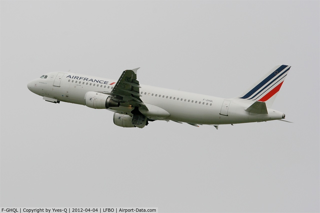 F-GHQL, 1991 Airbus A320-211 C/N 0239, Airbus A320-211, Take off rwy 32L, Toulouse-Blagnac Airport (LFBO-TLS)