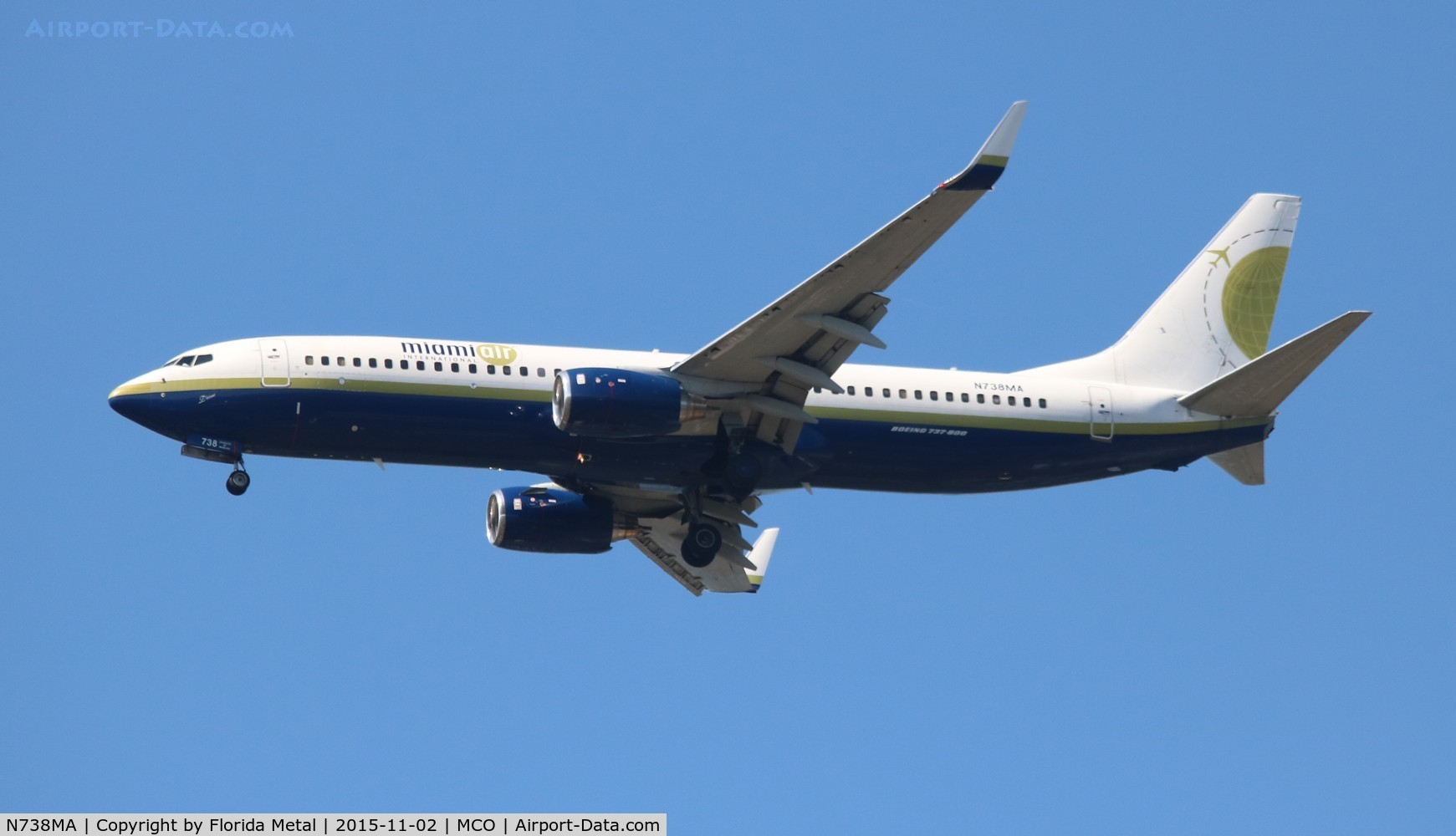 N738MA, 2004 Boeing 737-8Q8 C/N 32799, Miami Air