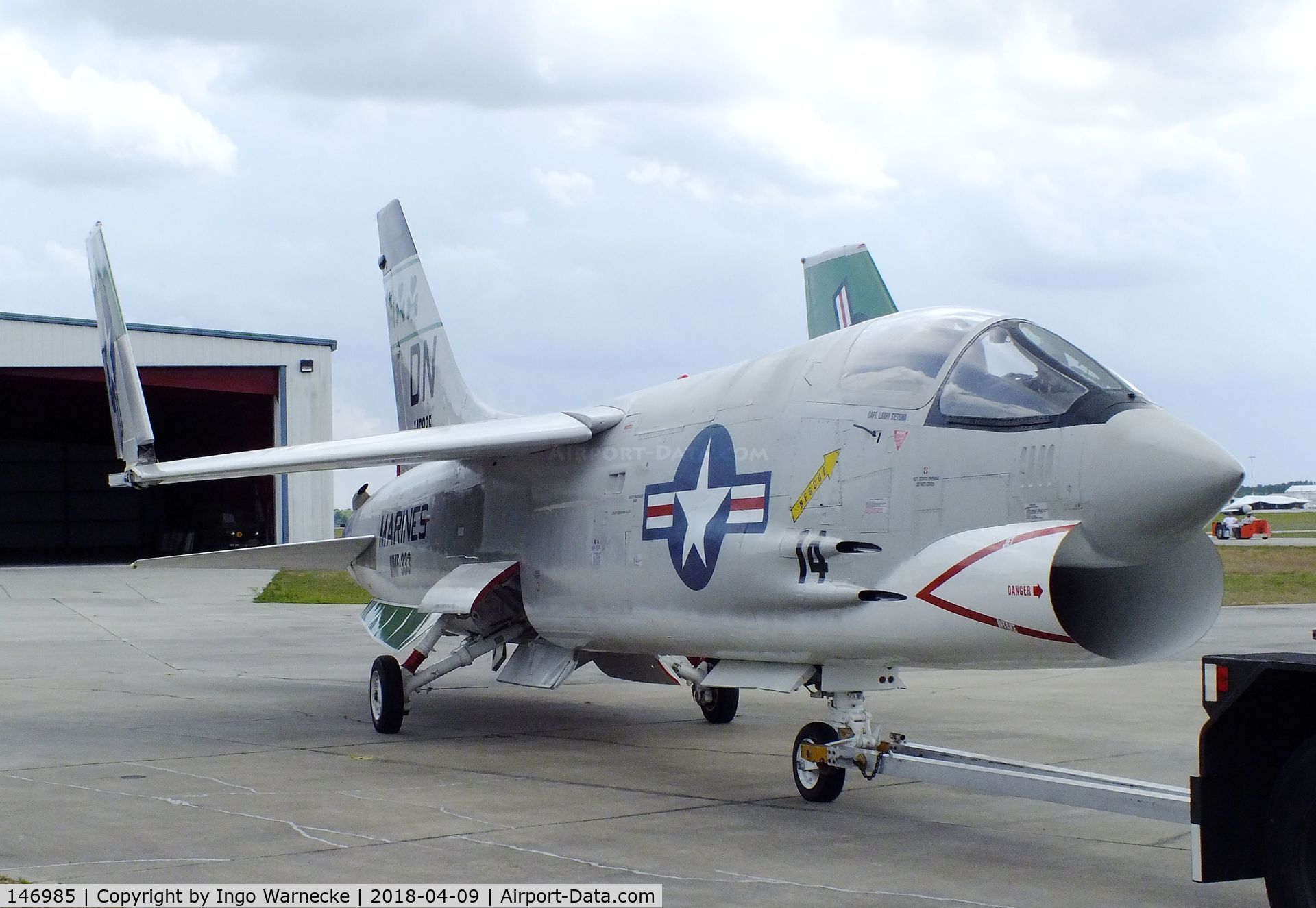 146985, Vought F-8K Crusader C/N 726, Vought F-8K Crusader at the VAC Warbird Museum, Titusville FL