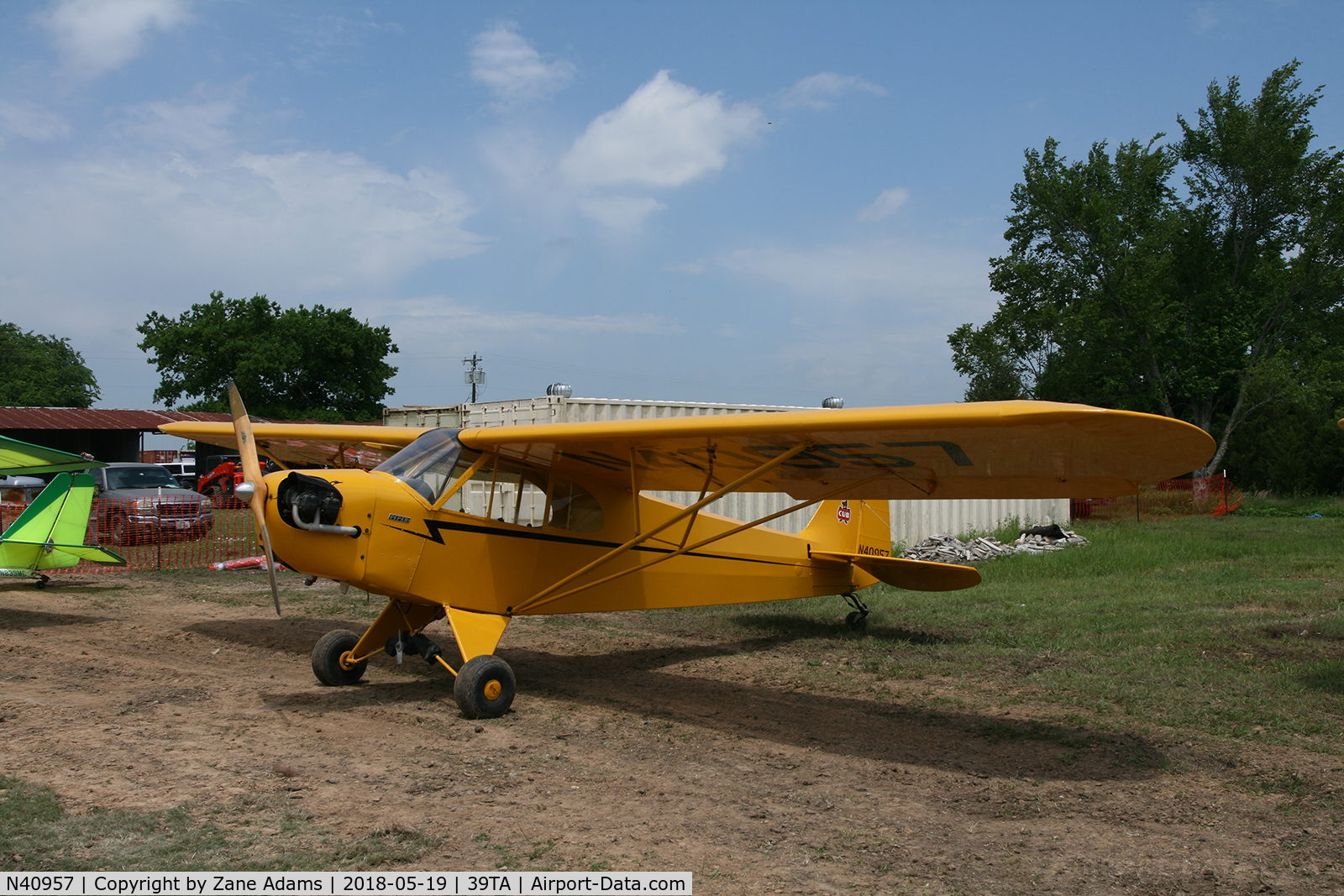 N40957, 1941 Piper J3L-65 Cub C/N 7627, At the 2018 Flying Tigers fly-in - Paris, TX