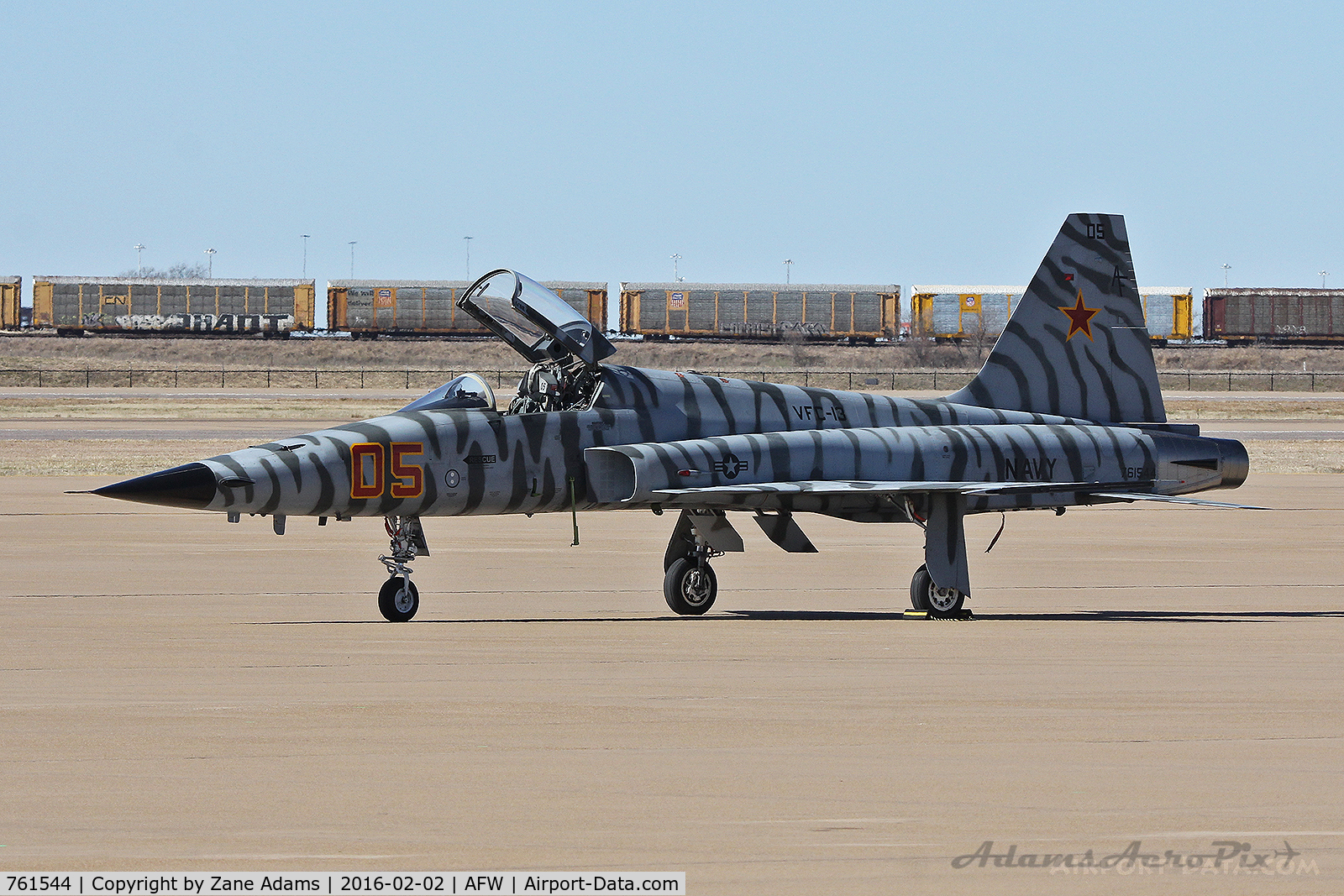 761544, Northrop F-5N Tiger II C/N L.1019, On the ramp at Alliance Airport - Fort Worth, TX