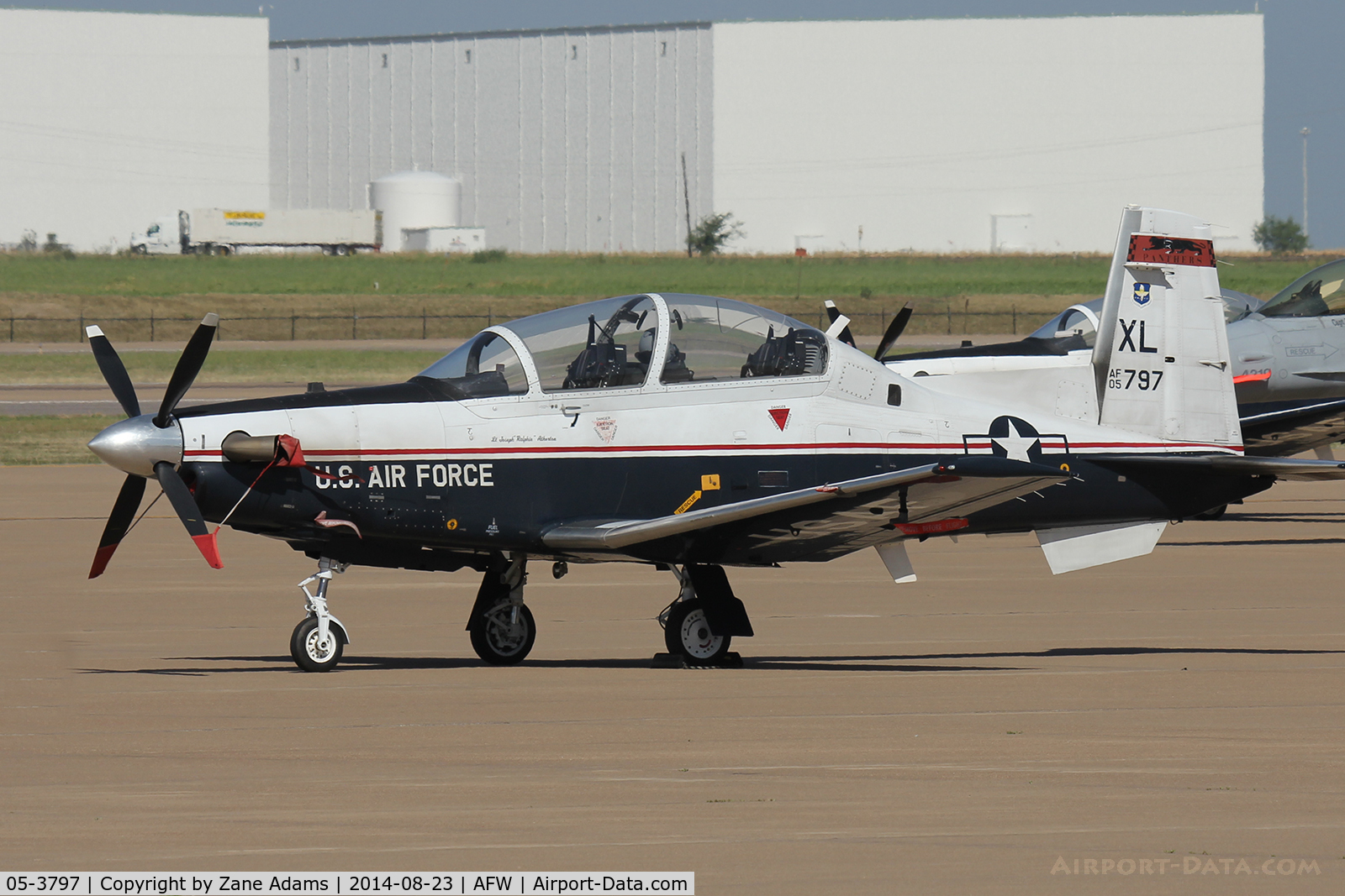 05-3797, 2005 Raytheon T-6A Texan II C/N PT-349, On the ramp at Alliance Airport - Fort Worth, TX