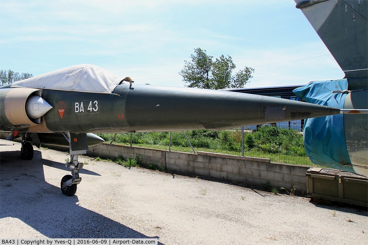 BA43, SABCA Mirage 5BA C/N 43, SABCA Mirage 5BA, Les amis de la 5ème escadre Museum, Orange