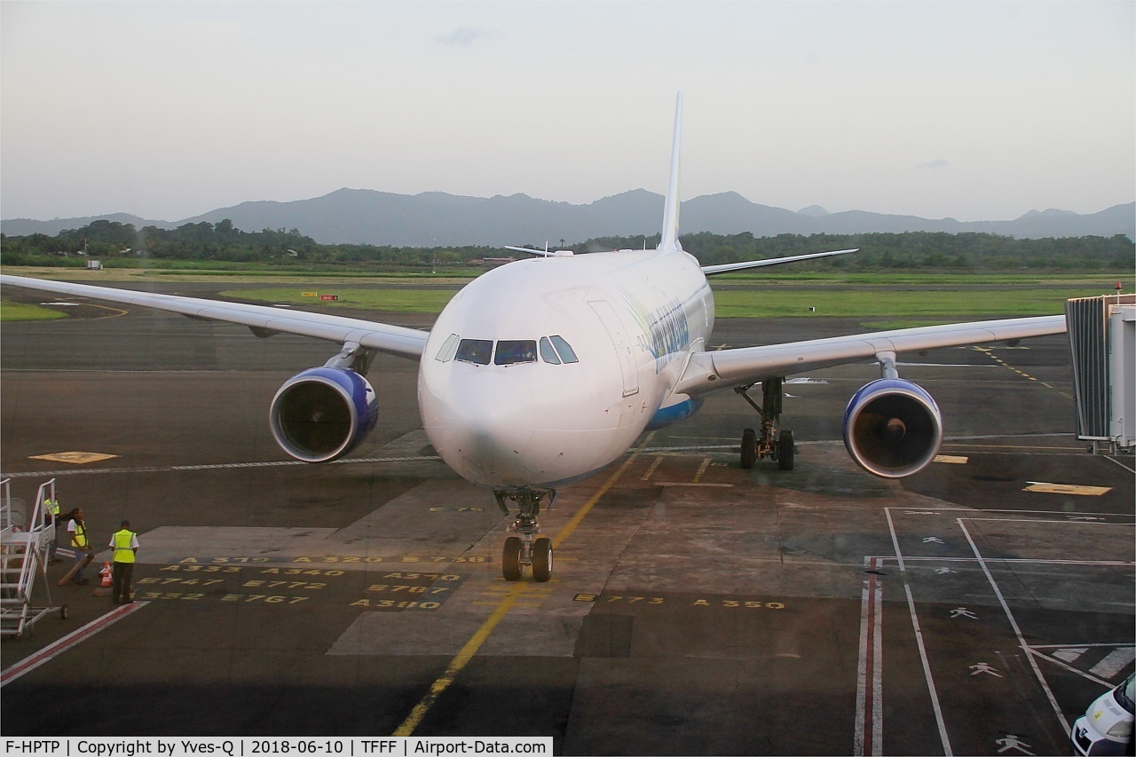 F-HPTP, 2011 Airbus A330-323X C/N 1265, Airbus A330-323X, Boarding area, Martinique-Aimé-Césaire airport (TFFF-FDF)