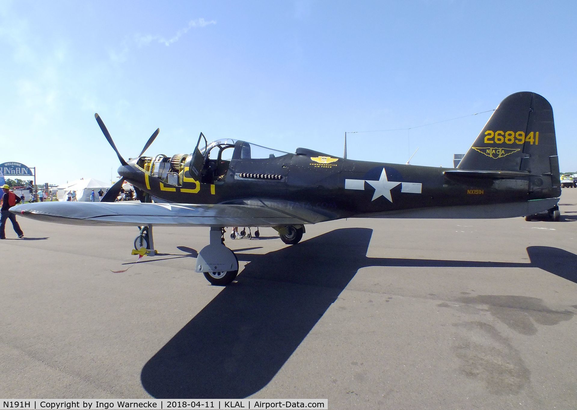 N191H, 1944 Bell P-63A-6-BE Kingcobra C/N 33-11, Bell P-63A Kingcobra at 2018 Sun 'n Fun, Lakeland FL