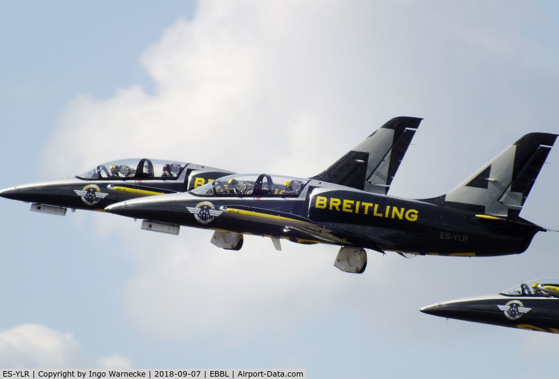 ES-YLR, Aero L-39 Albatros C/N 691880, Aero L-39 Albatros, No 4 of Breitling Jet Team at the 2018 BAFD spotters day, Kleine Brogel airbase
