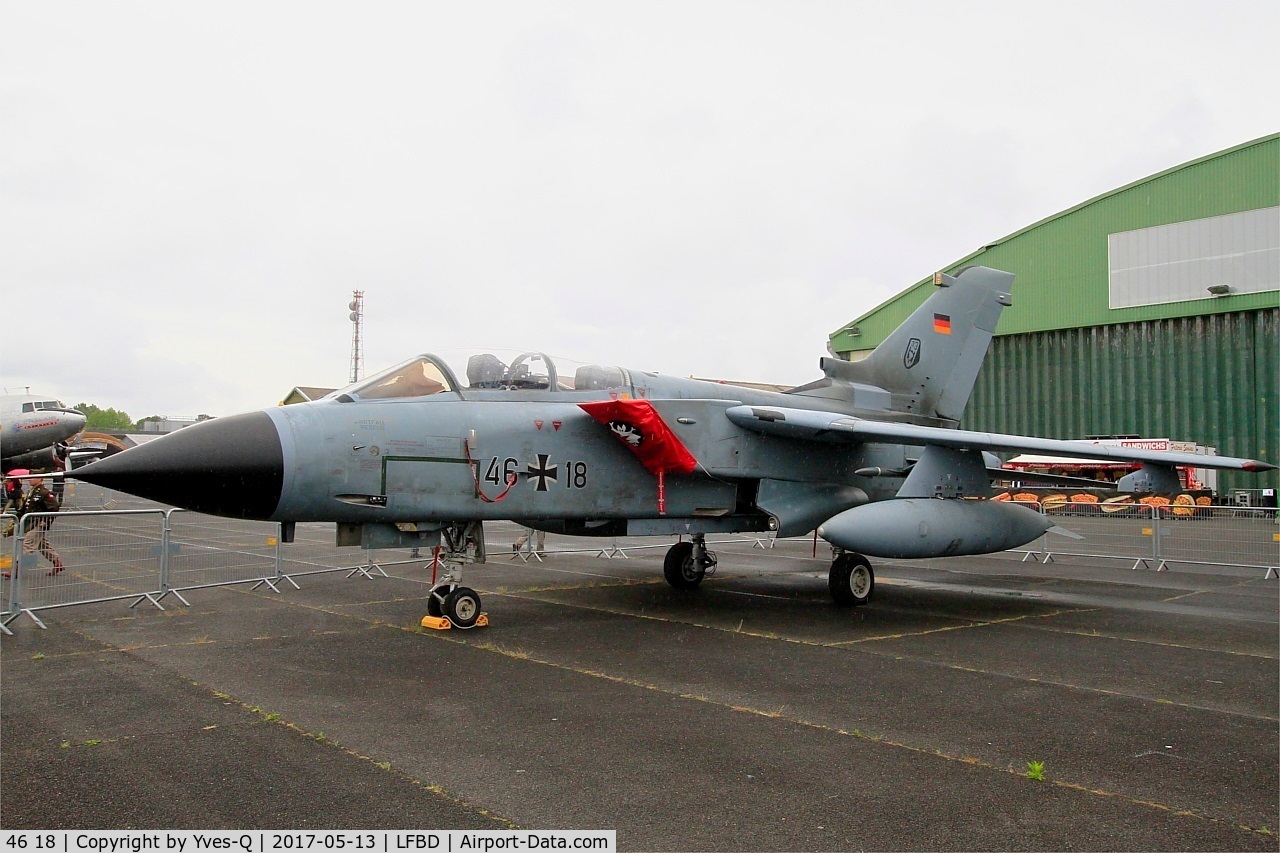 46 18, Panavia Tornado IDS C/N 789/GS251/4318, German Air Force Panavia Tornado IDS, Static display, Bordeaux-Mérignac Air Base 106(LFBD-BOD) Open day 2017