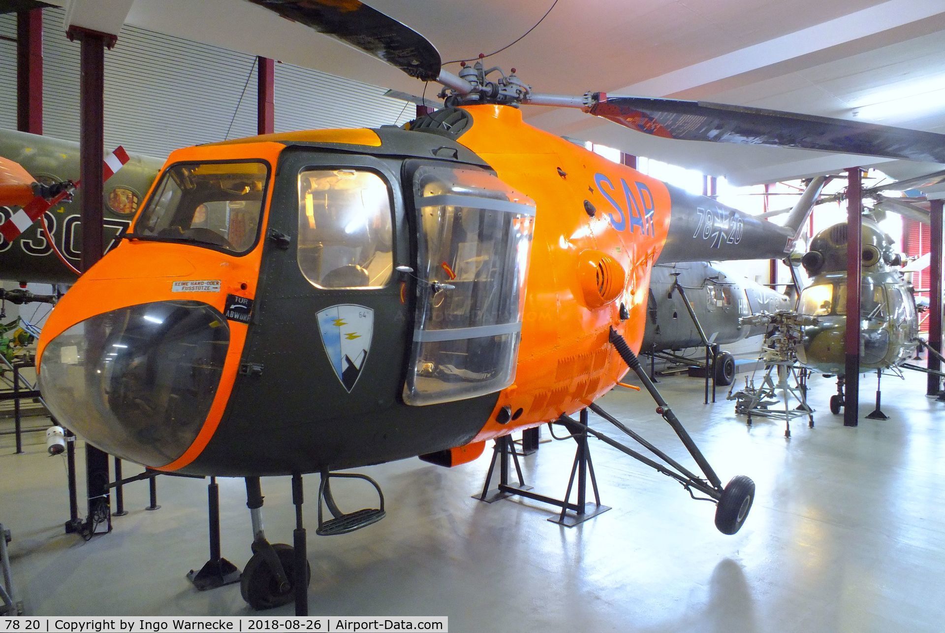 78 20, Bristol 171 Sycamore Mk.52 C/N 13478, Bristol 171 Sycamore Mk52 at the Hubschraubermuseum (helicopter museum), Bückeburg