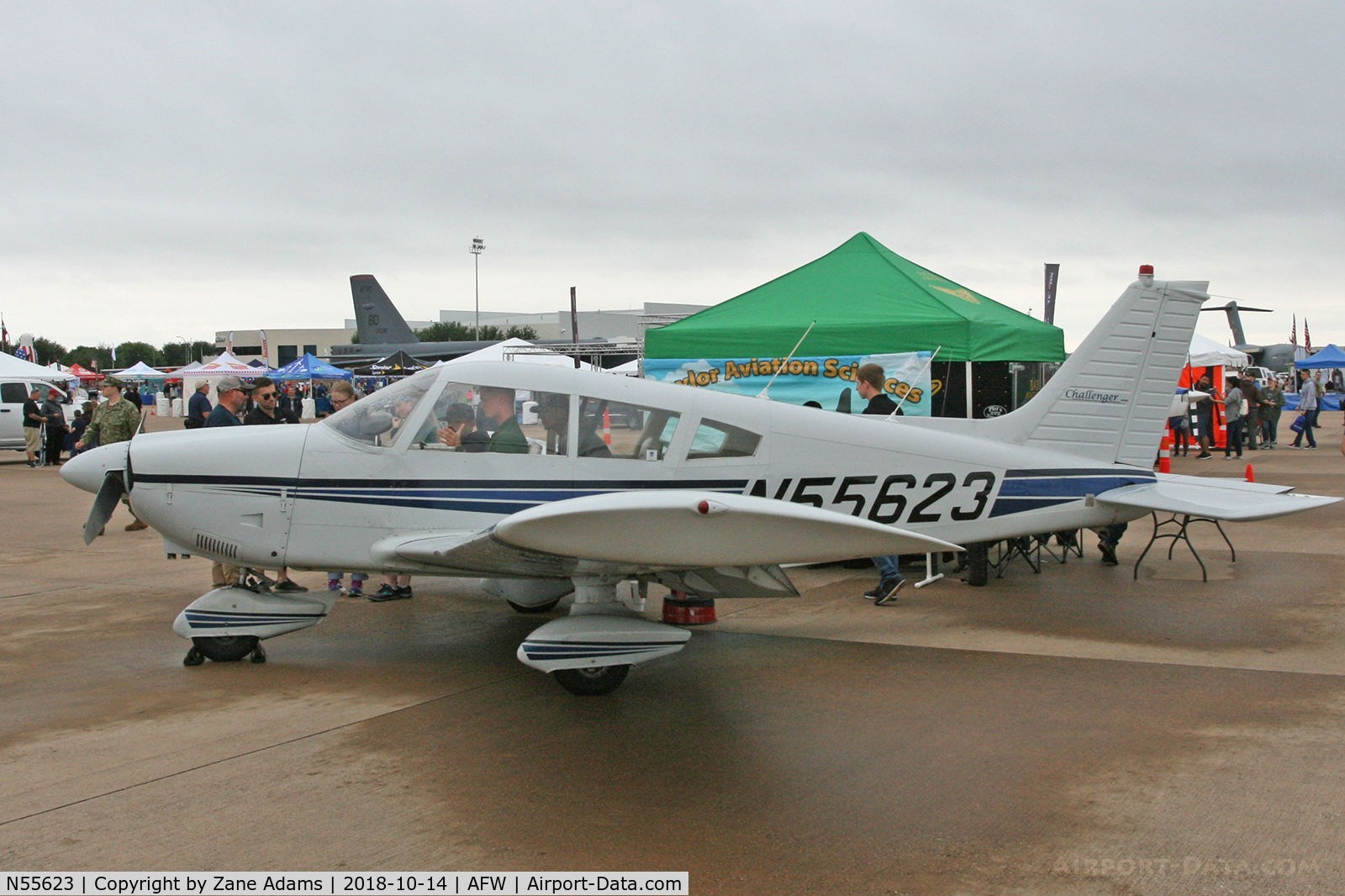 N55623, 1973 Piper PA-28-180 C/N 28-7305427, At the 2018 Alliance Airshow - Fort Worth, Texas