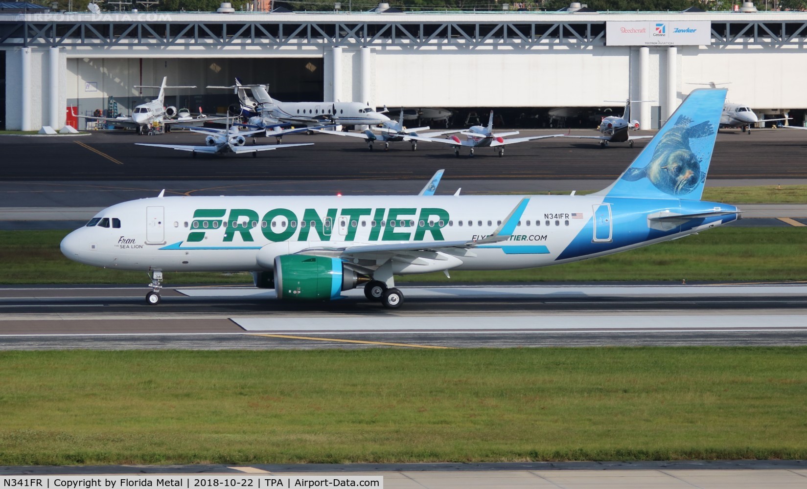N341FR, 2018 Airbus A320-251NEO C/N 8516, Fran the Sea Lion Frontier