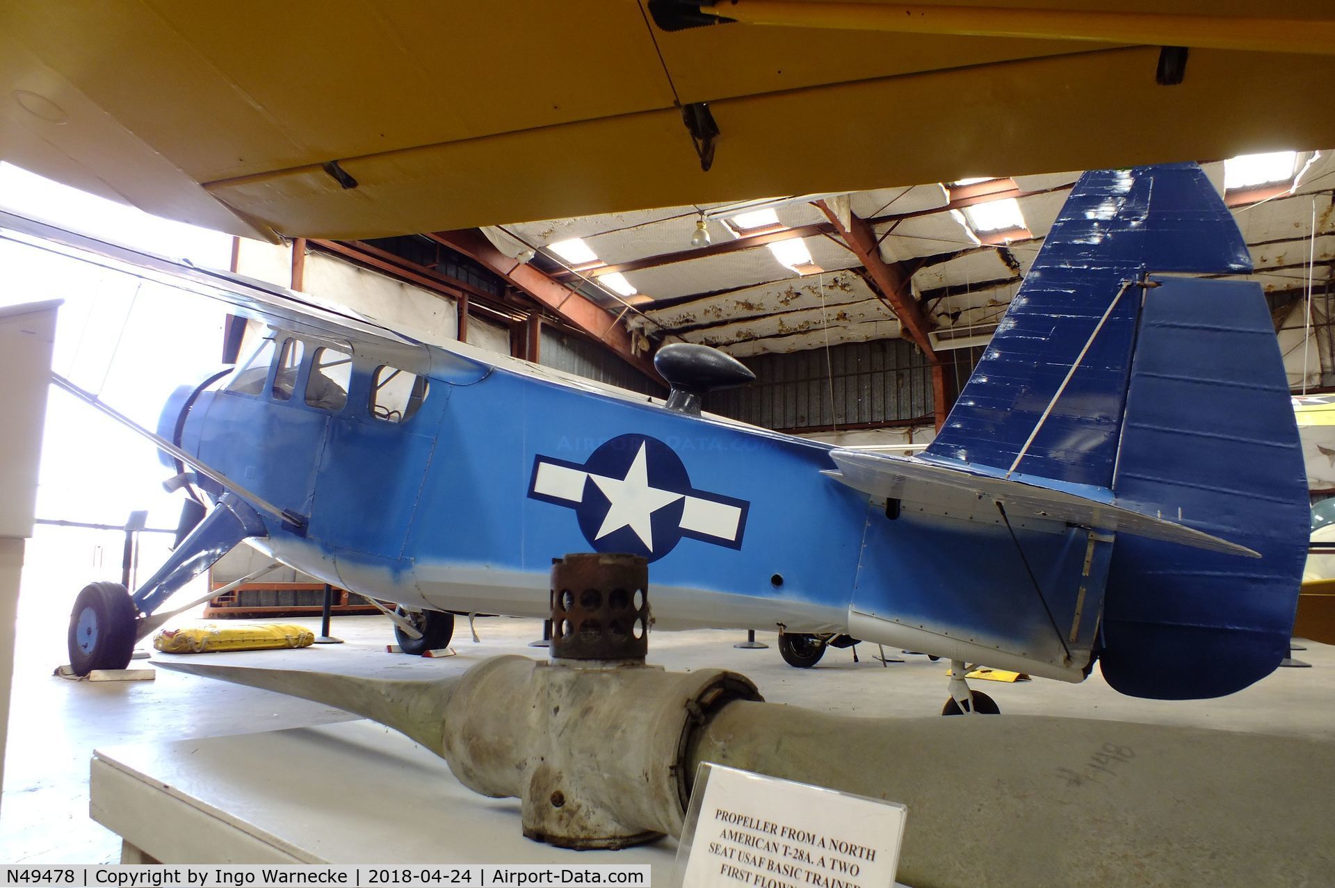 N49478, Howard Aircraft DGA-15P C/N 918, Howard DGA-15P (GH-3) at the Texas Air Museum at Stinson Field, San Antonio