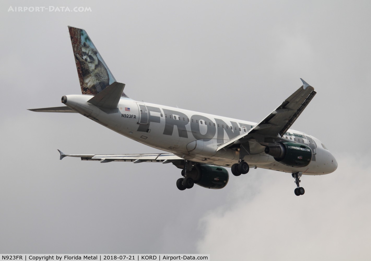 N923FR, 2003 Airbus A319-111 C/N 2019, Frontier