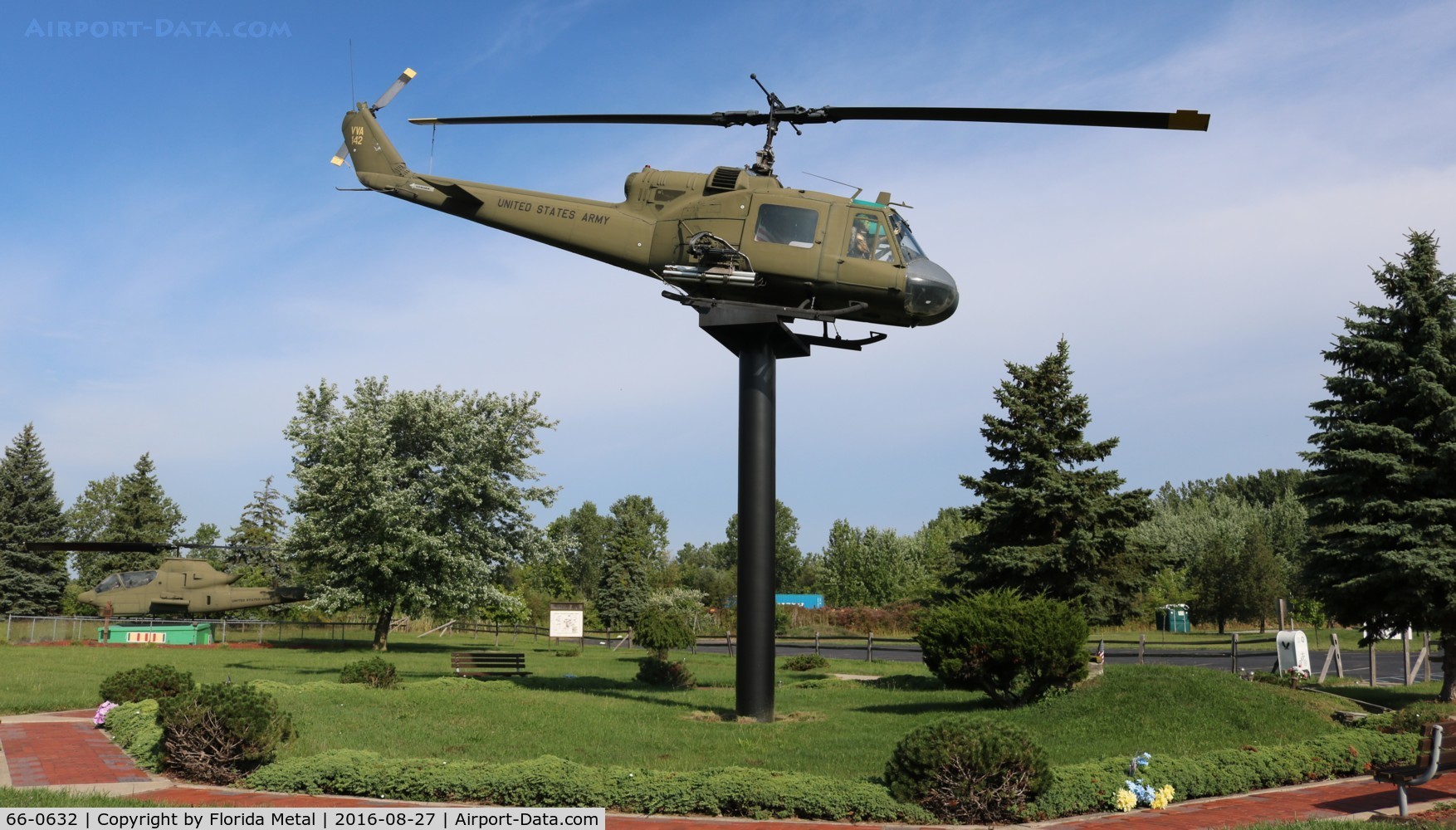 66-0632, 1966 Bell UH-1C Iroquois C/N 1614, Huey gate guard Monroe MI
