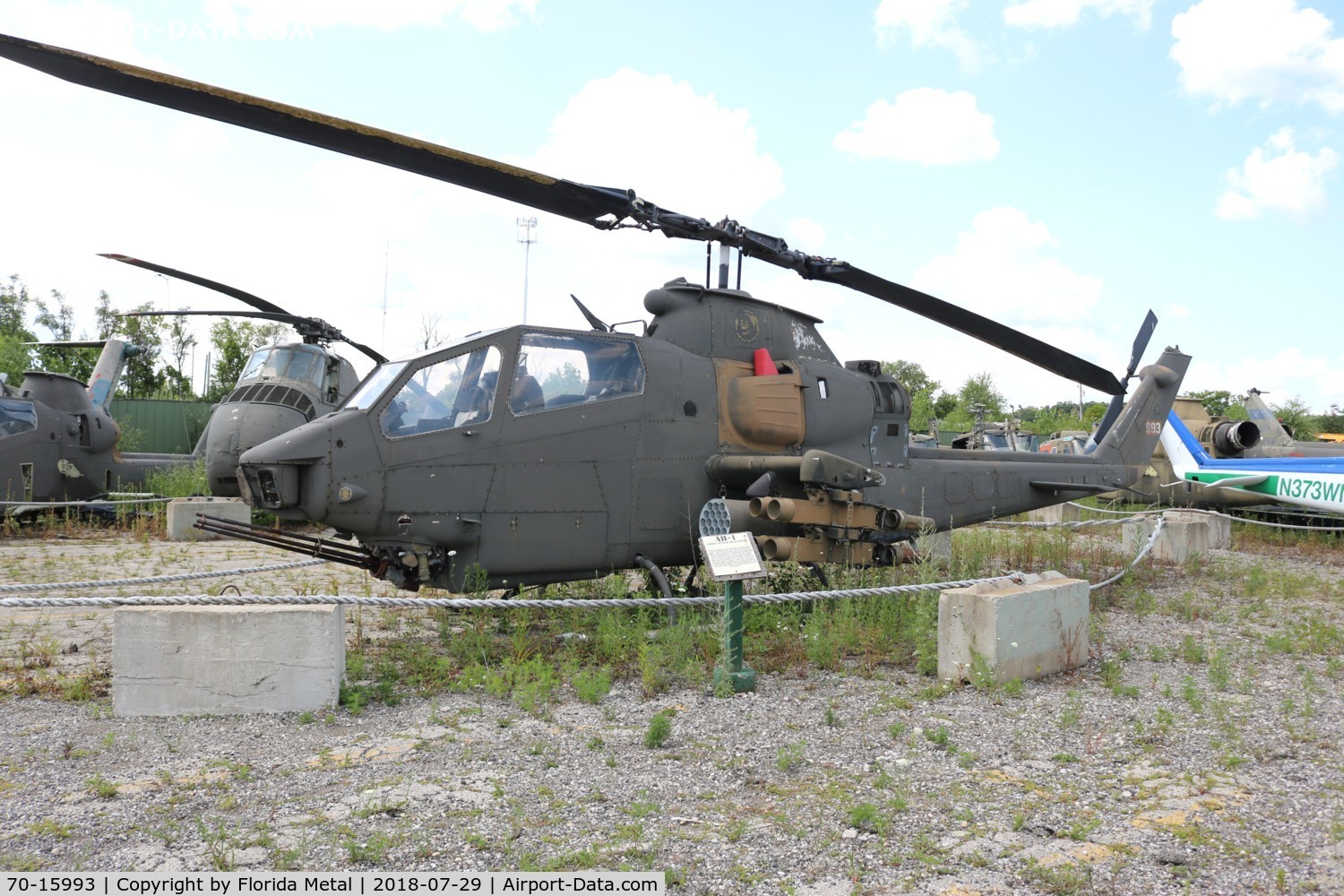70-15993, 1970 Bell AH-1F Cobra C/N 20937, AH-1F at Russell