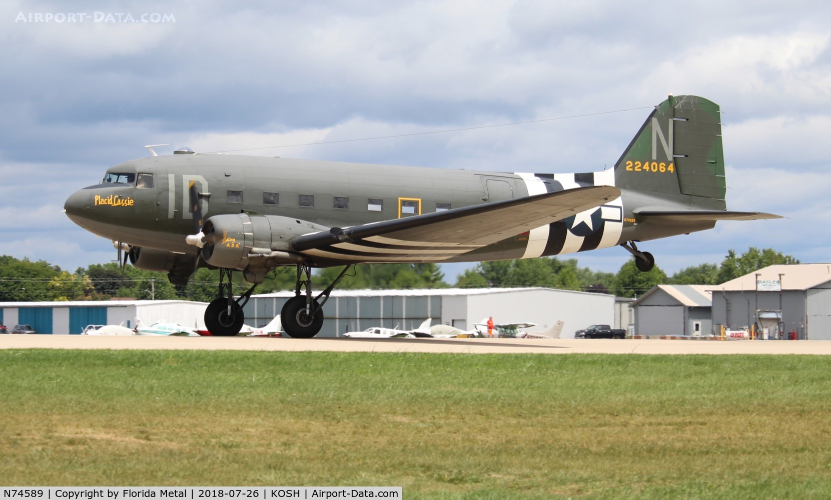N74589, 1943 Douglas DC3C-S1C3G (C-47A) C/N 9926, Placid Lassie