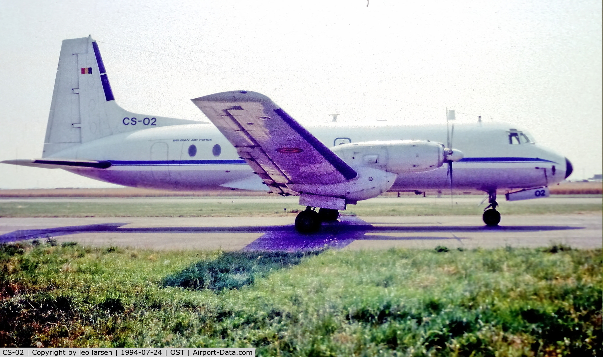 CS-02, 1976 Hawker Siddeley HS.748 Series 2A C/N 1742, Ostende 24.7.1994