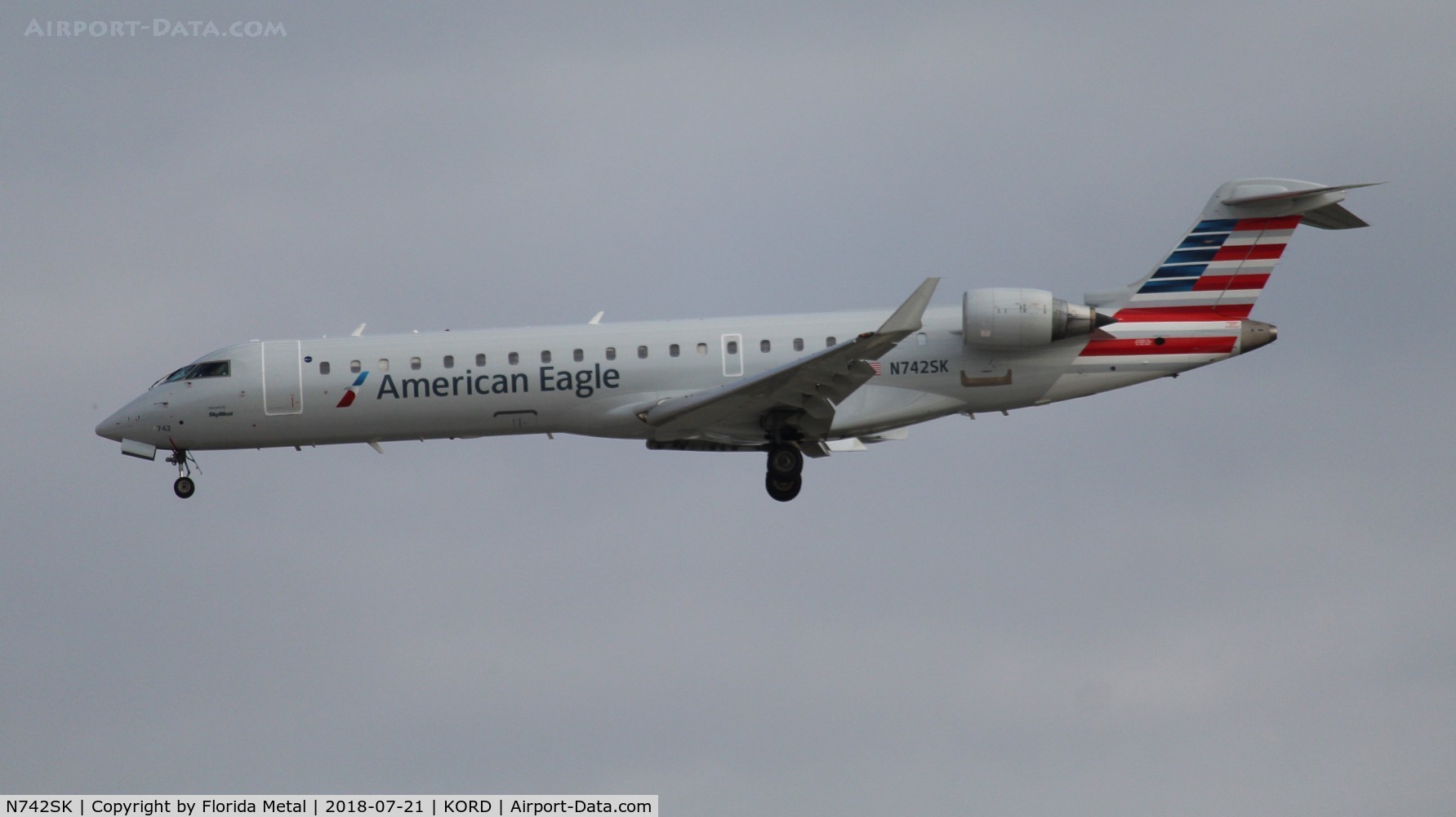 N742SK, 2005 Bombardier CRJ-701 (CL-600-2C10) Regional Jet C/N 10197, American Eagle