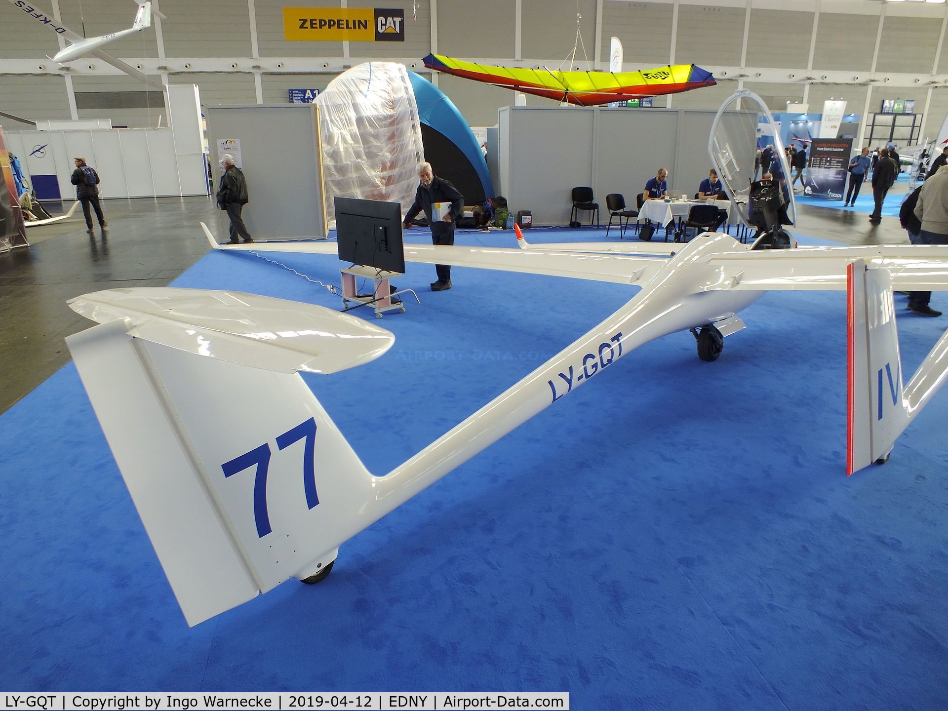 LY-GQT, Sportine Aviacija LAK-17B FES Mini, Sportine Aviacija LAK-17C FES (front electric sustainer) at the AERO 2019, Friedrichshafen