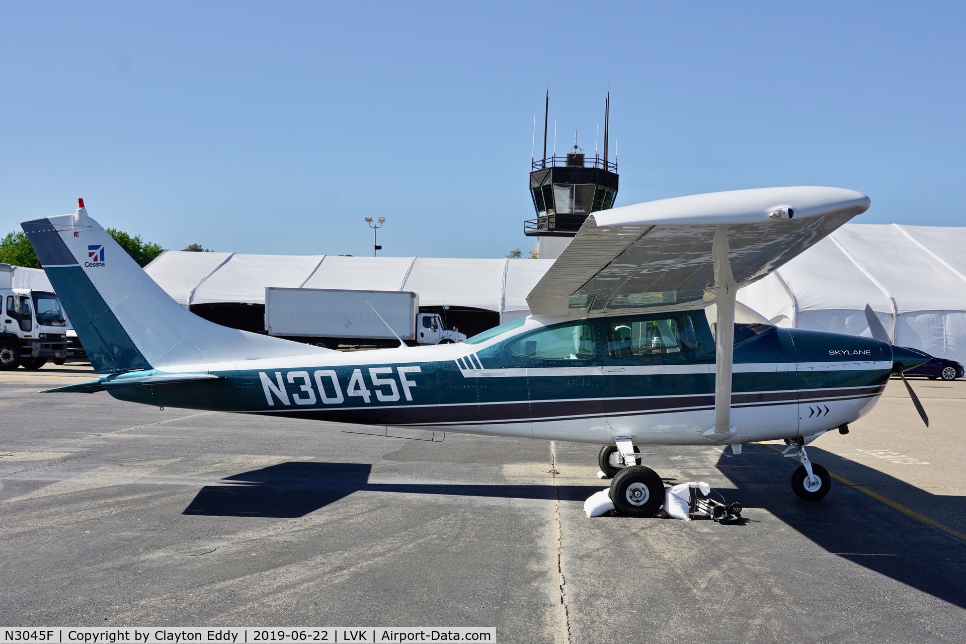 N3045F, 1966 Cessna 182J Skylane C/N 18257145, Livermore Airport California 2019.