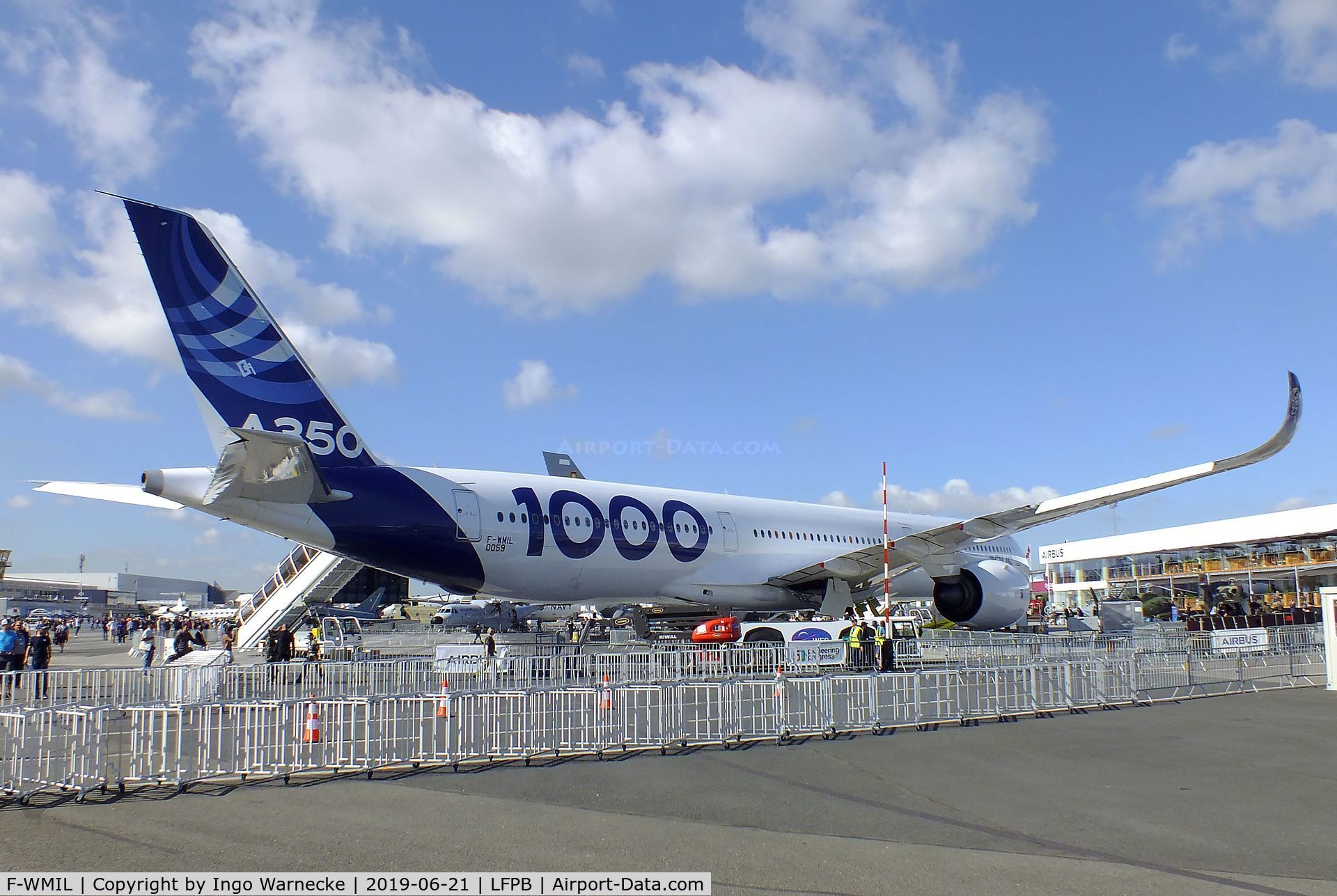 F-WMIL, 2016 Airbus A350-1041 C/N 059, Airbus A350-1041 at the Aerosalon 2019, Paris