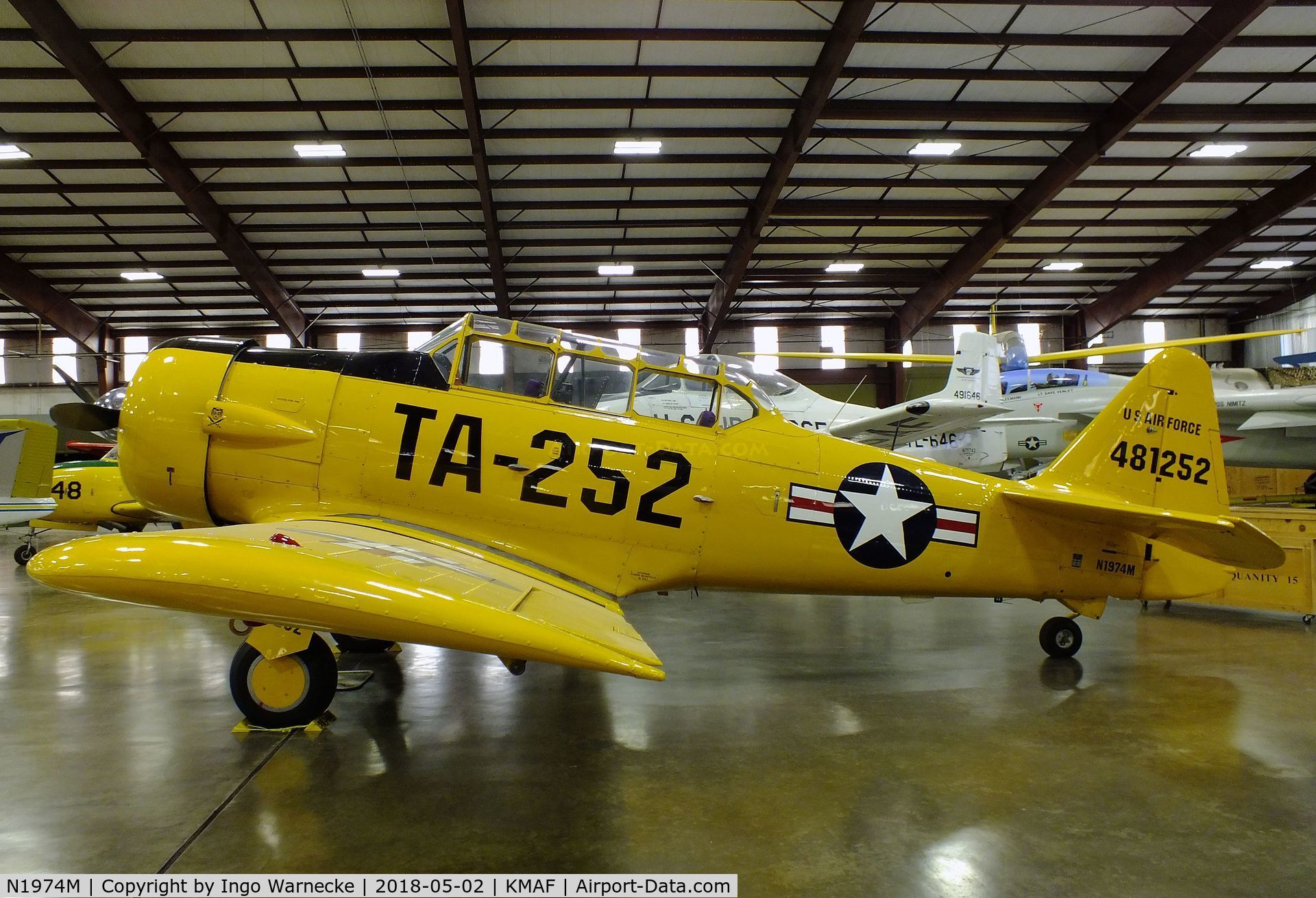 N1974M, North American AT-6D C/N 44-81252, North American AT-6D Texan at the Midland Army Air Field Museum, Midland TX