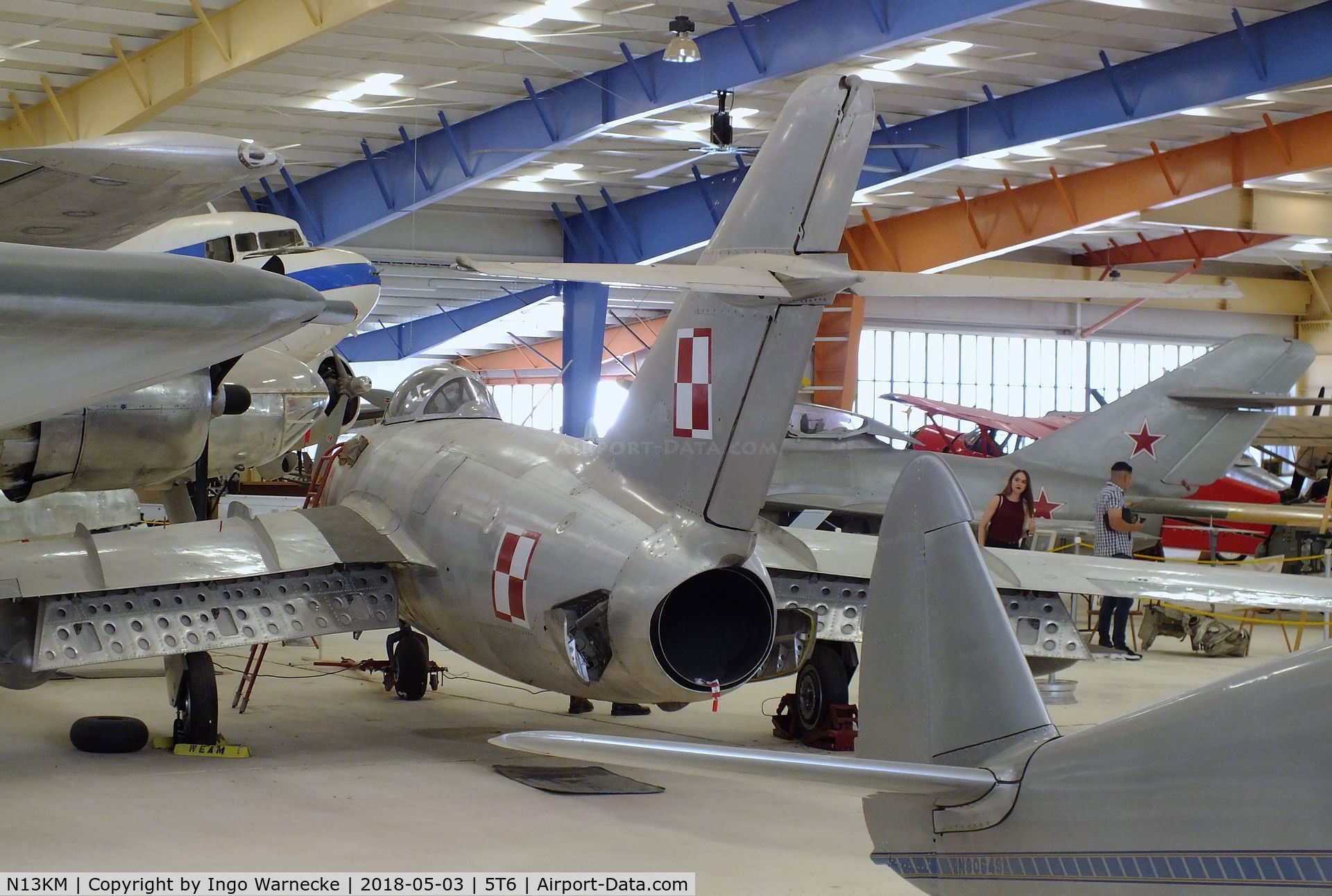 N13KM, PZL-Mielec Lim-2 (MiG-15bis) C/N 1B01013, PZL-Mielec Lim-2 (MiG-15bis) FAGOT at the War Eagles Air Museum, Santa Teresa NM