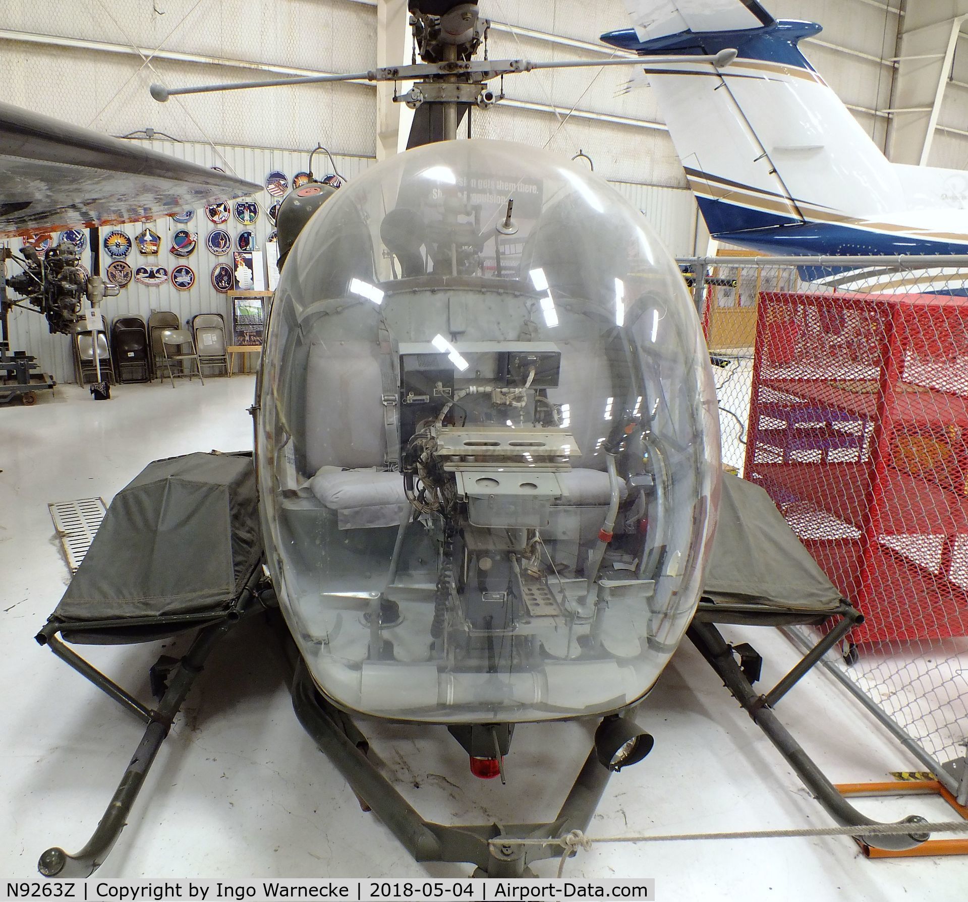 N9263Z, 1963 Bell OH-13S Sioux C/N 63-9085, Bell OH-13S Sioux at the Texas Air & Space Museum, Amarillo TX
