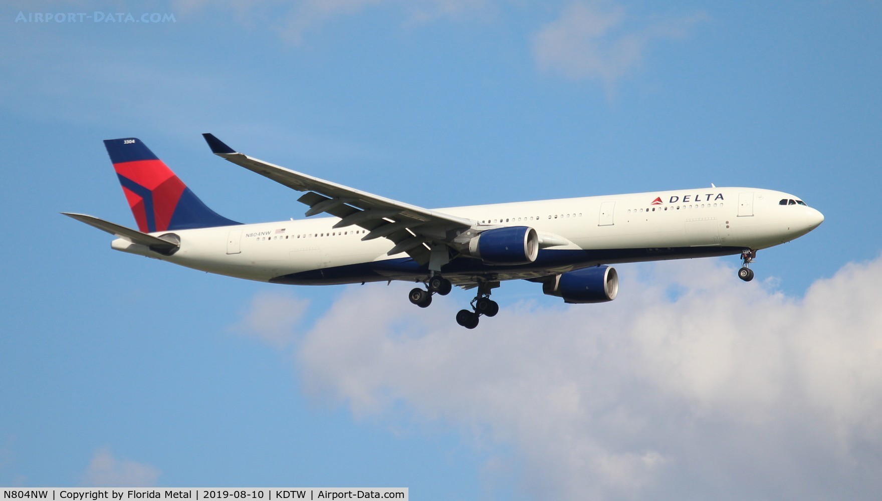 N804NW, 2003 Airbus A330-323 C/N 0549, Delta