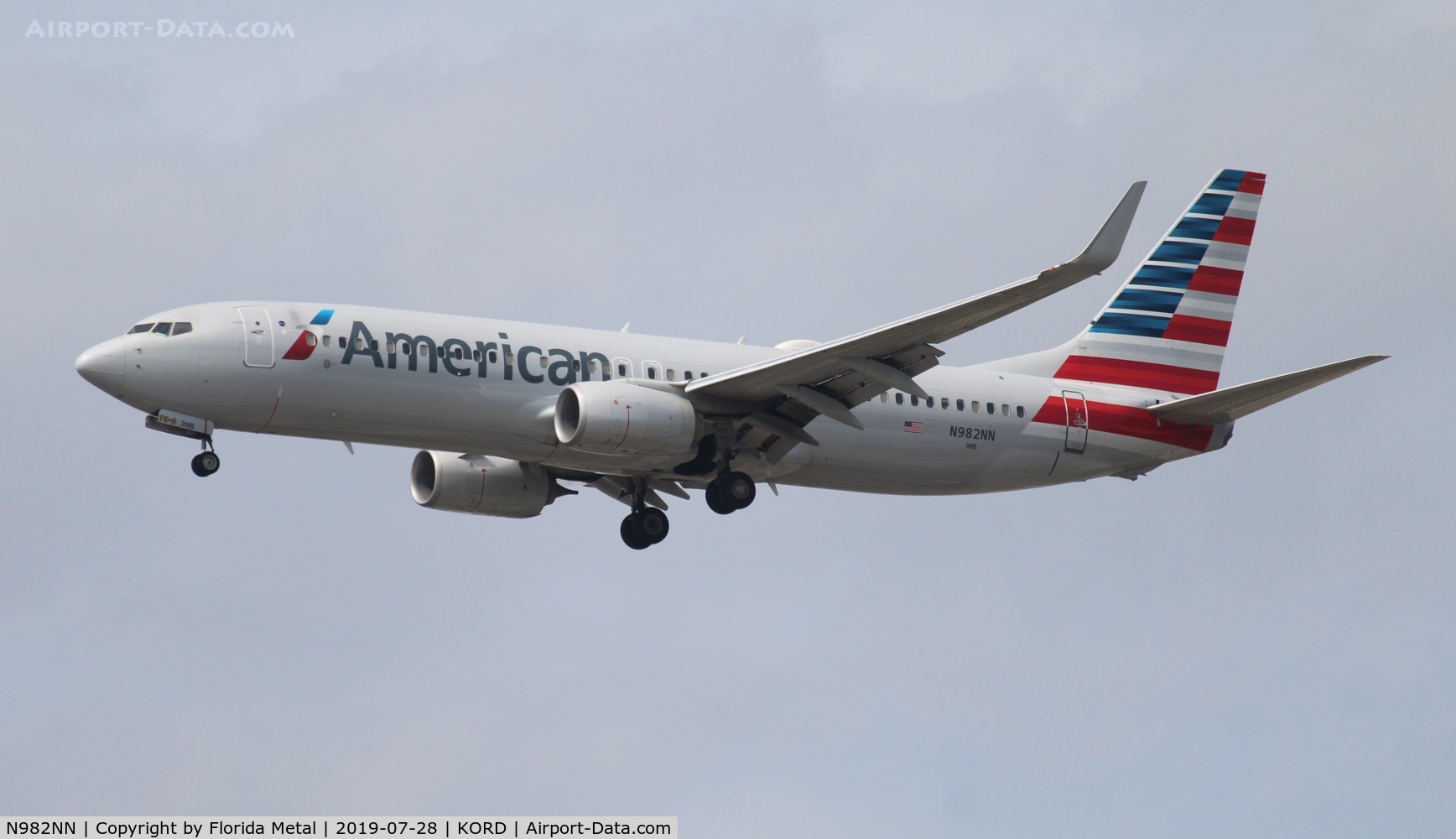 N982NN, 2015 Boeing 737-823 C/N 31231, American