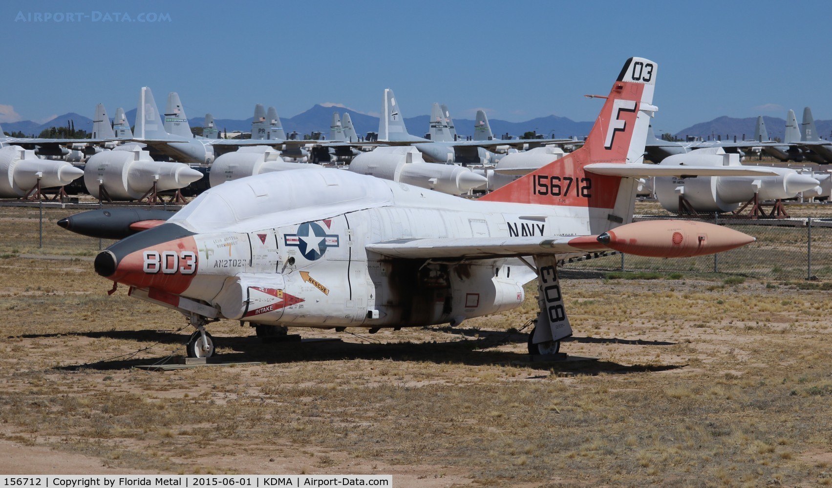 156712, North American T-2C Buckeye C/N 318-27, PIMA boneyard
