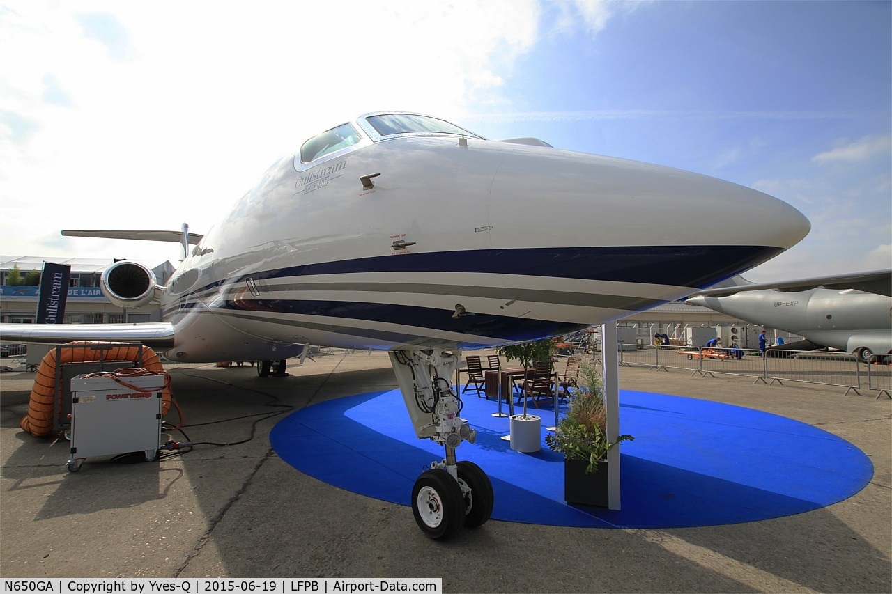 N650GA, 2010 Gulfstream Aerospace G650 (G-VI) C/N 6001, Gulfstream Aerospace G650, Static Display, Paris-Le Bourget (LFPB-LBG) Air show 2015
