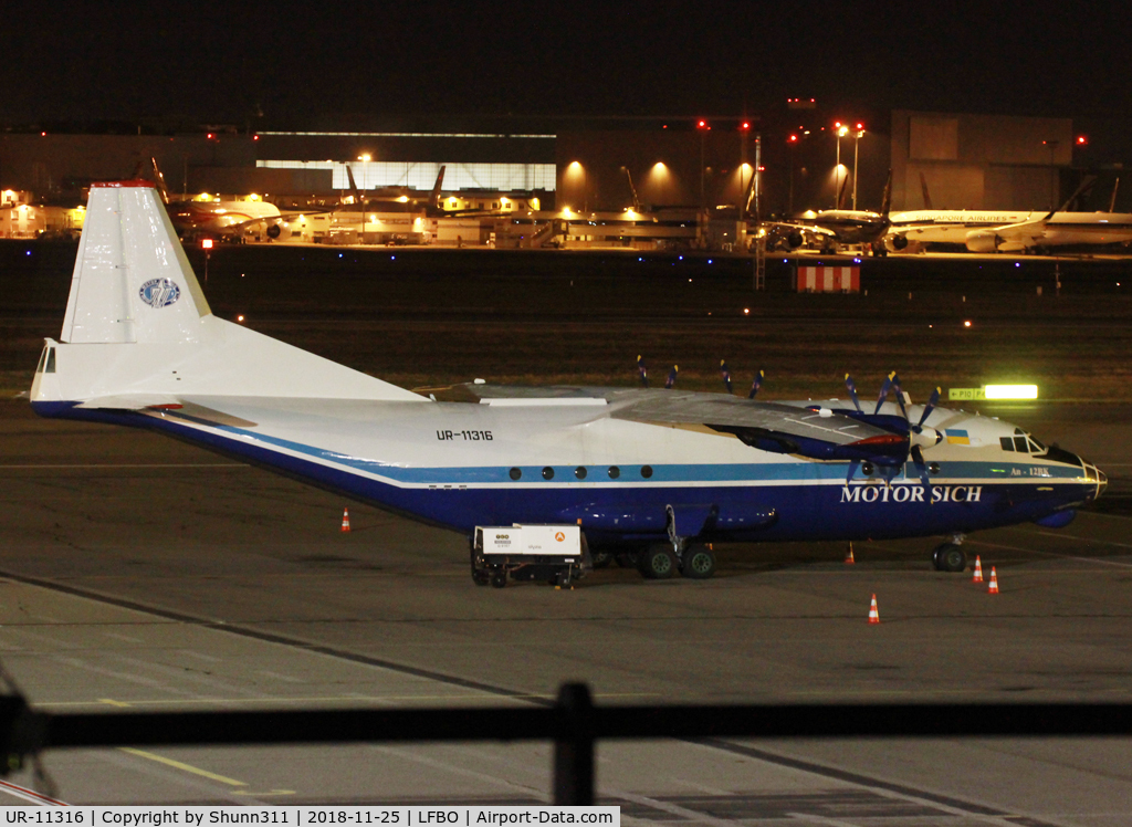 UR-11316, 1969 Antonov An-12BK C/N 9346810, Night stop and parked at the old Terminal...