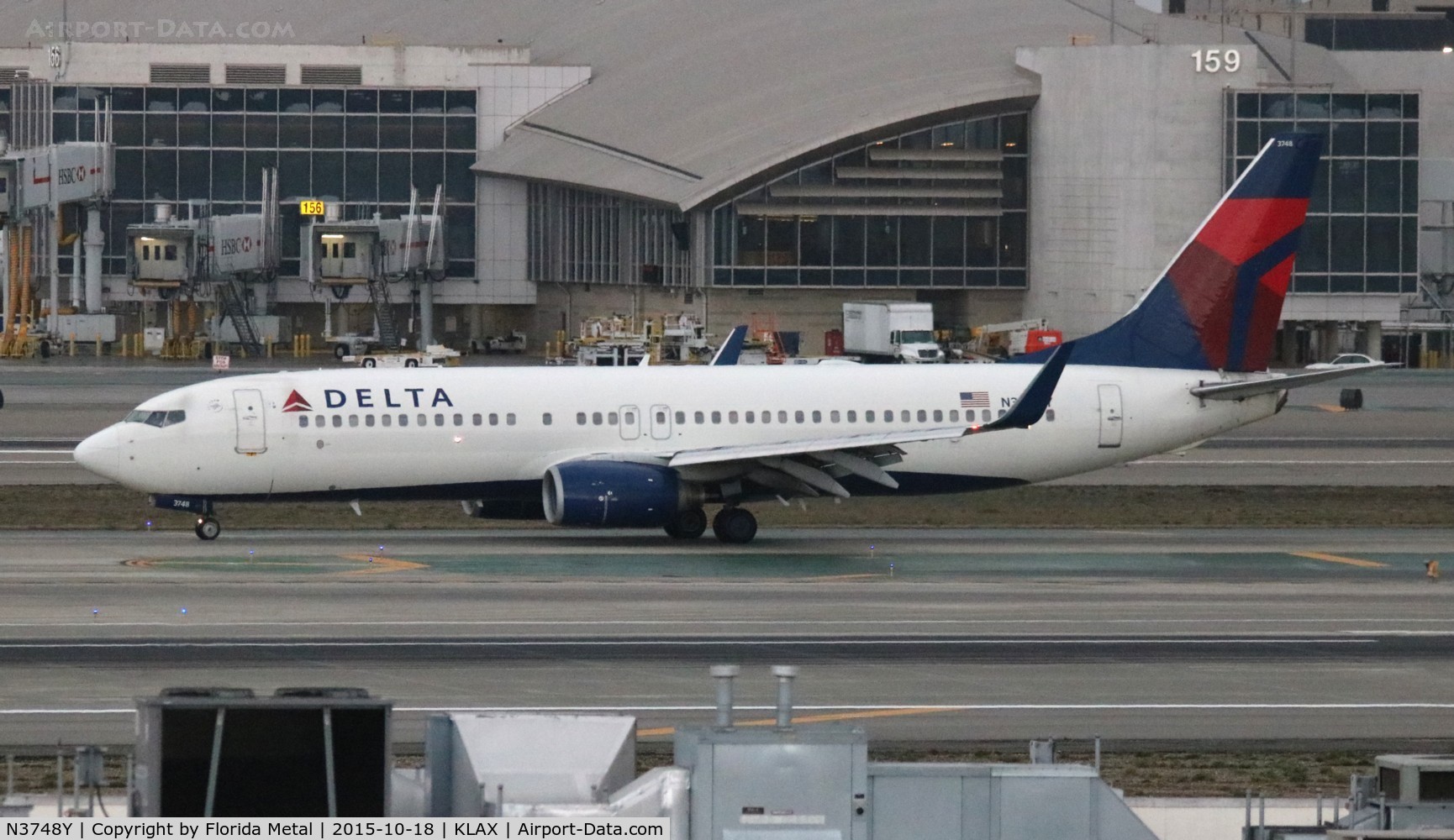 N3748Y, 2001 Boeing 737-832 C/N 30489, Delta 737-832