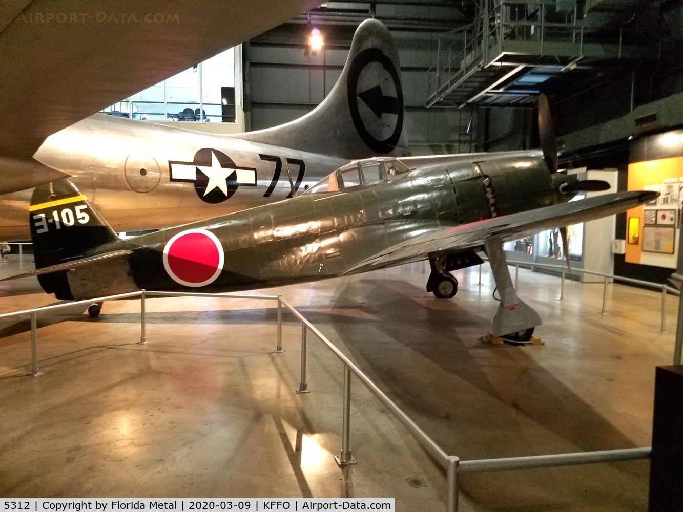 5312, Kawanishi N1K2-JA Shiden Kai C/N 5312, Air Force Museum 2020