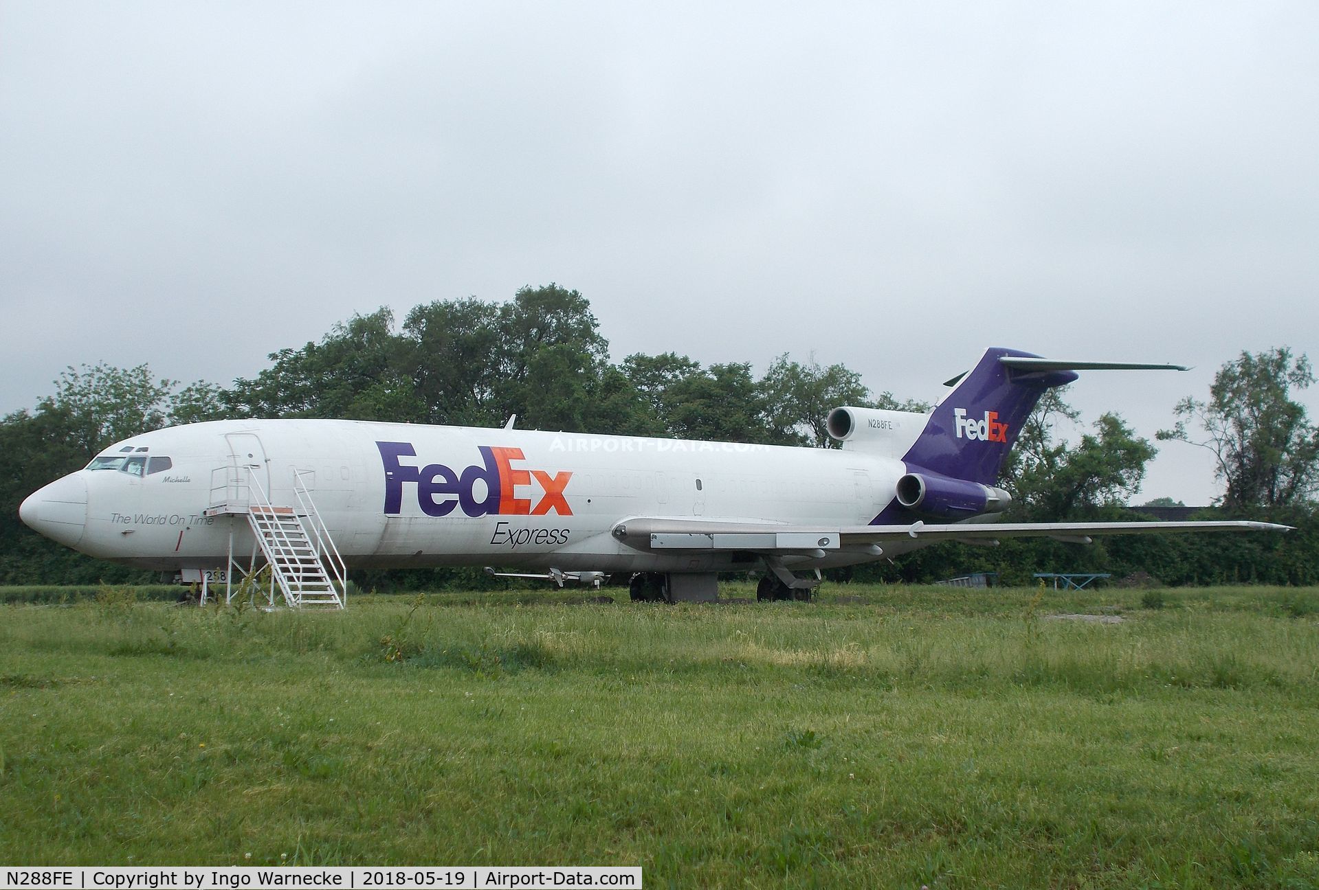 N288FE, 1979 Boeing 727-2D4 C/N 21850, Boeing 727-2D4 preserved at the St. Louis Downtown Airport, Cahokia IL