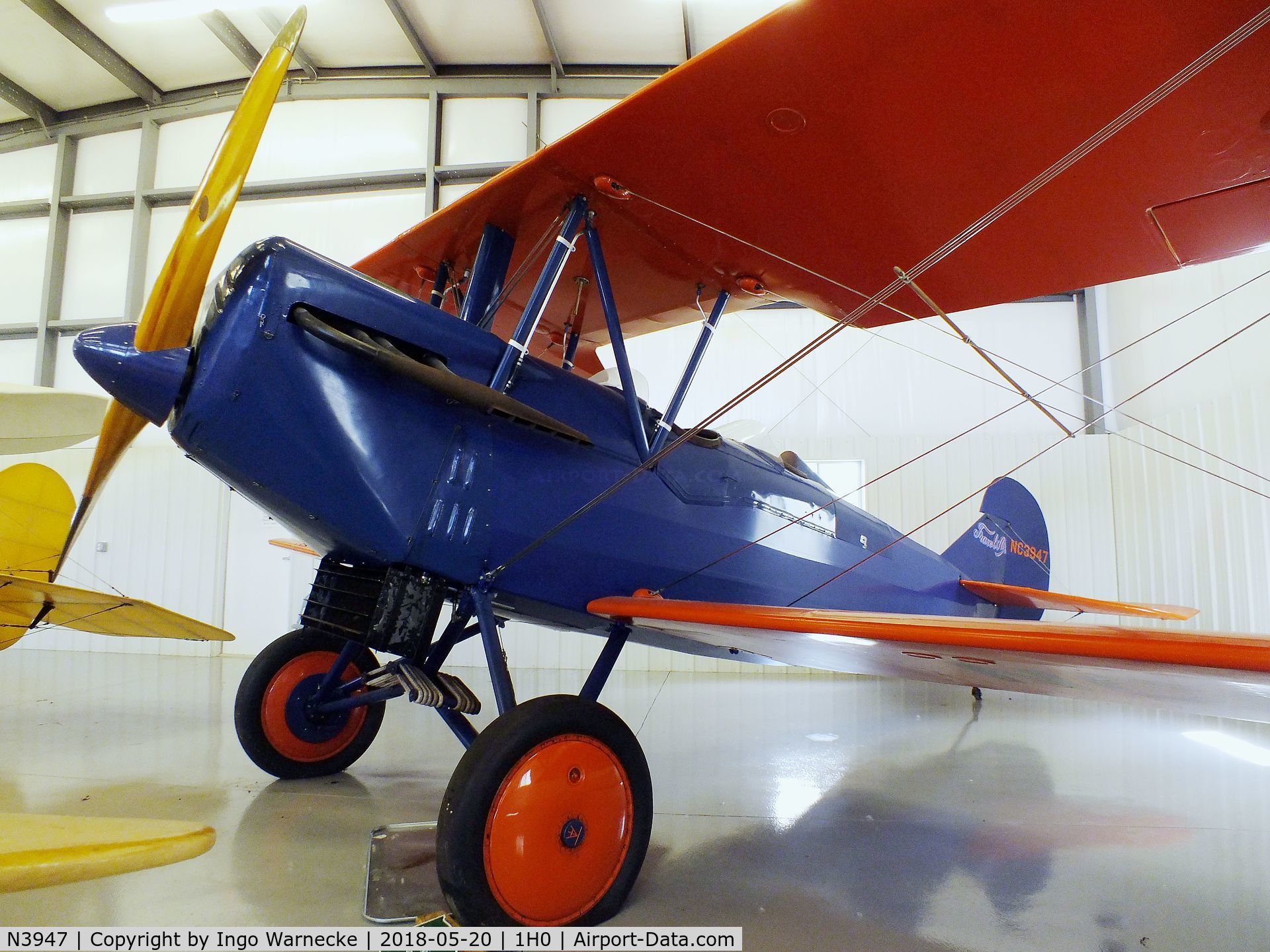 N3947, 1928 Travel Air 3000 C/N 321, Travel Air 3000 at the Aircraft Restoration Museum at Creve Coeur airfield, Maryland Heights MO
