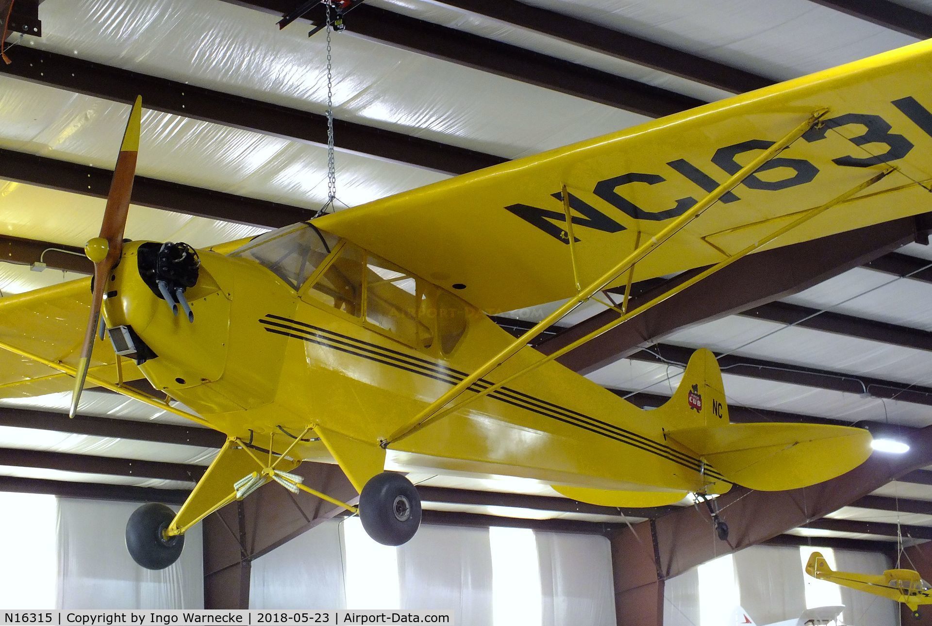 N16315, 1936 Piper J-2 C/N 548, Taylor / Piper J-2 Cub at the Western North Carolina Air Museum, Hendersonville NC