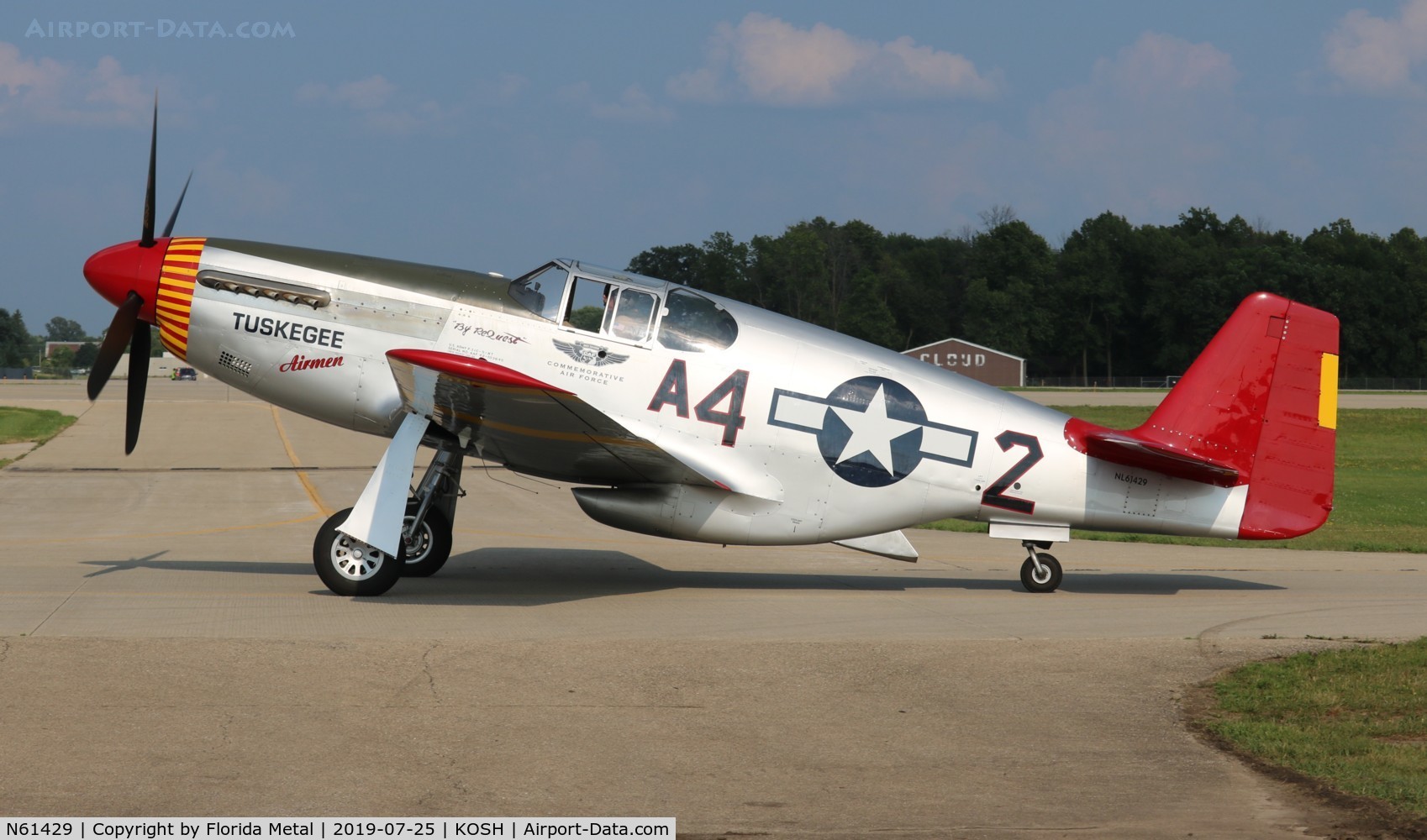 N61429, 1942 North American P-51C Mustang C/N 103-26199, Tuskegee P-51C