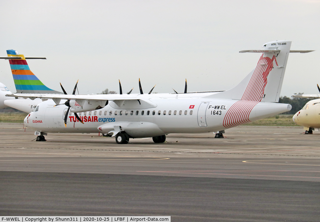 F-WWEL, 2020 ATR 72-600 C/N 1643, C/n 1643 - To be TS-LBH