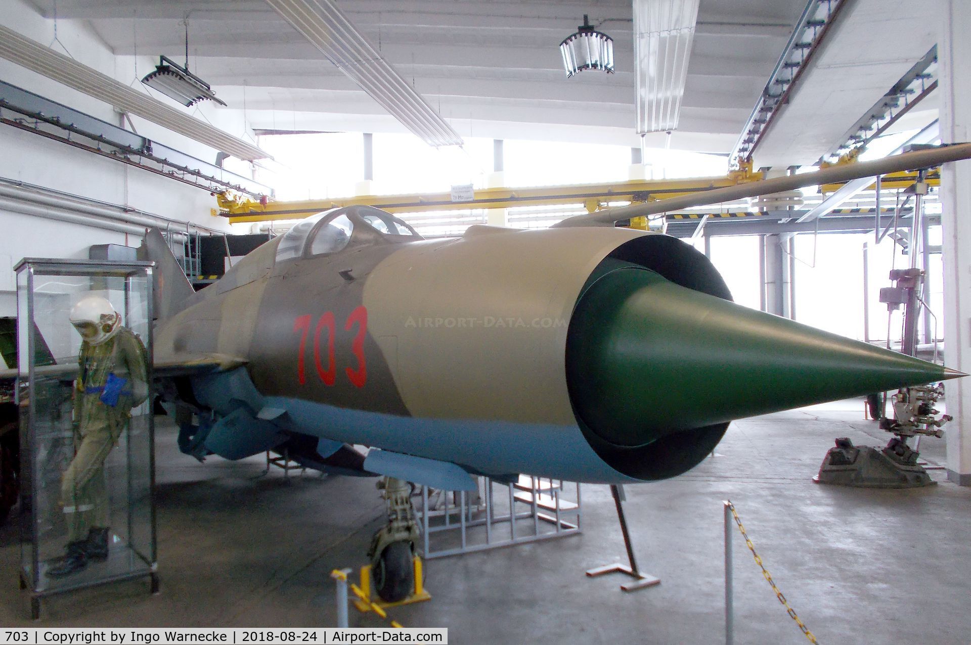 703, 1966 Mikoyan-Gurevich MiG-21PFM C/N 944006, Mikoyan i Gurevich MiG-21PFM FISHBED-F at the Museum für Luftfahrt u. Technik, Wernigerode