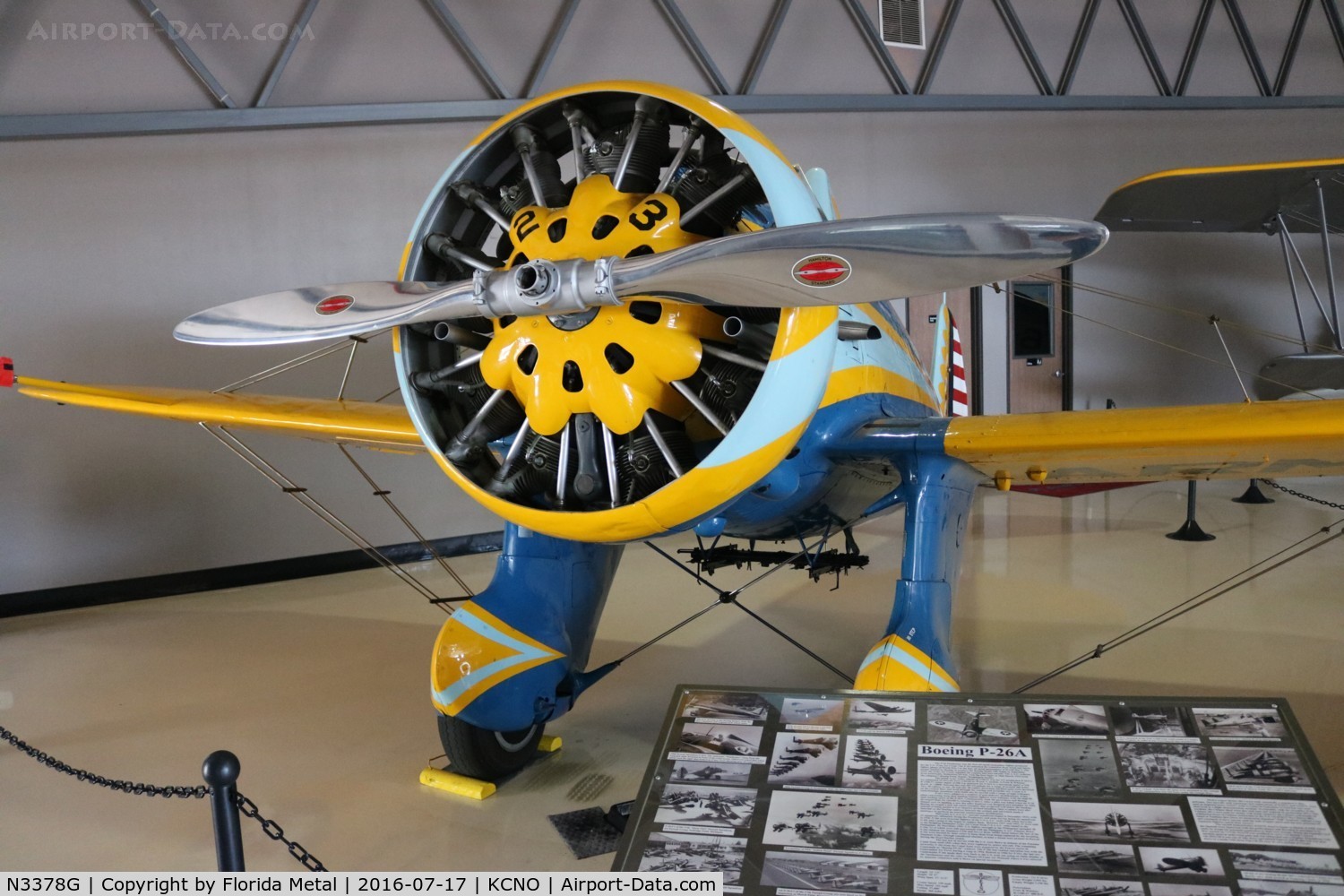 N3378G, 1933 Boeing P-26 Peashooter C/N 33123, Planes of Fame 2016