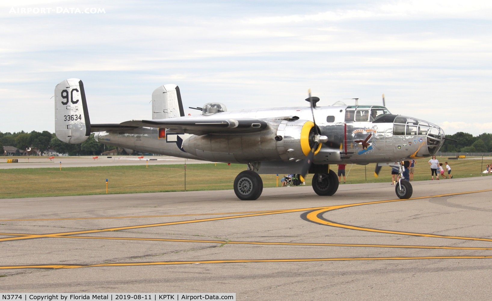 N3774, 1943 North American B-25D Mitchell C/N 100-23960, Pontiac 2019